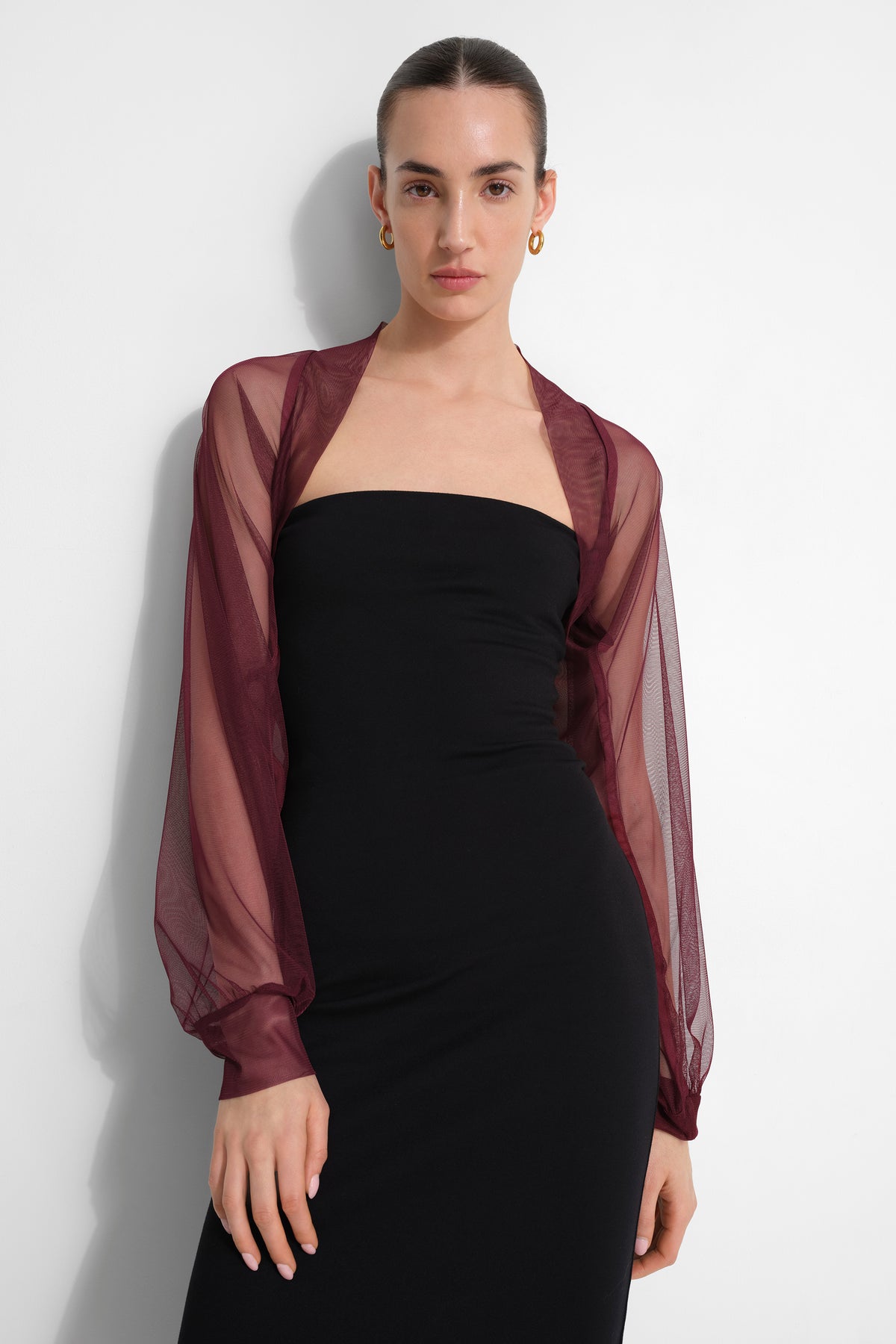#Burgundy Mesh