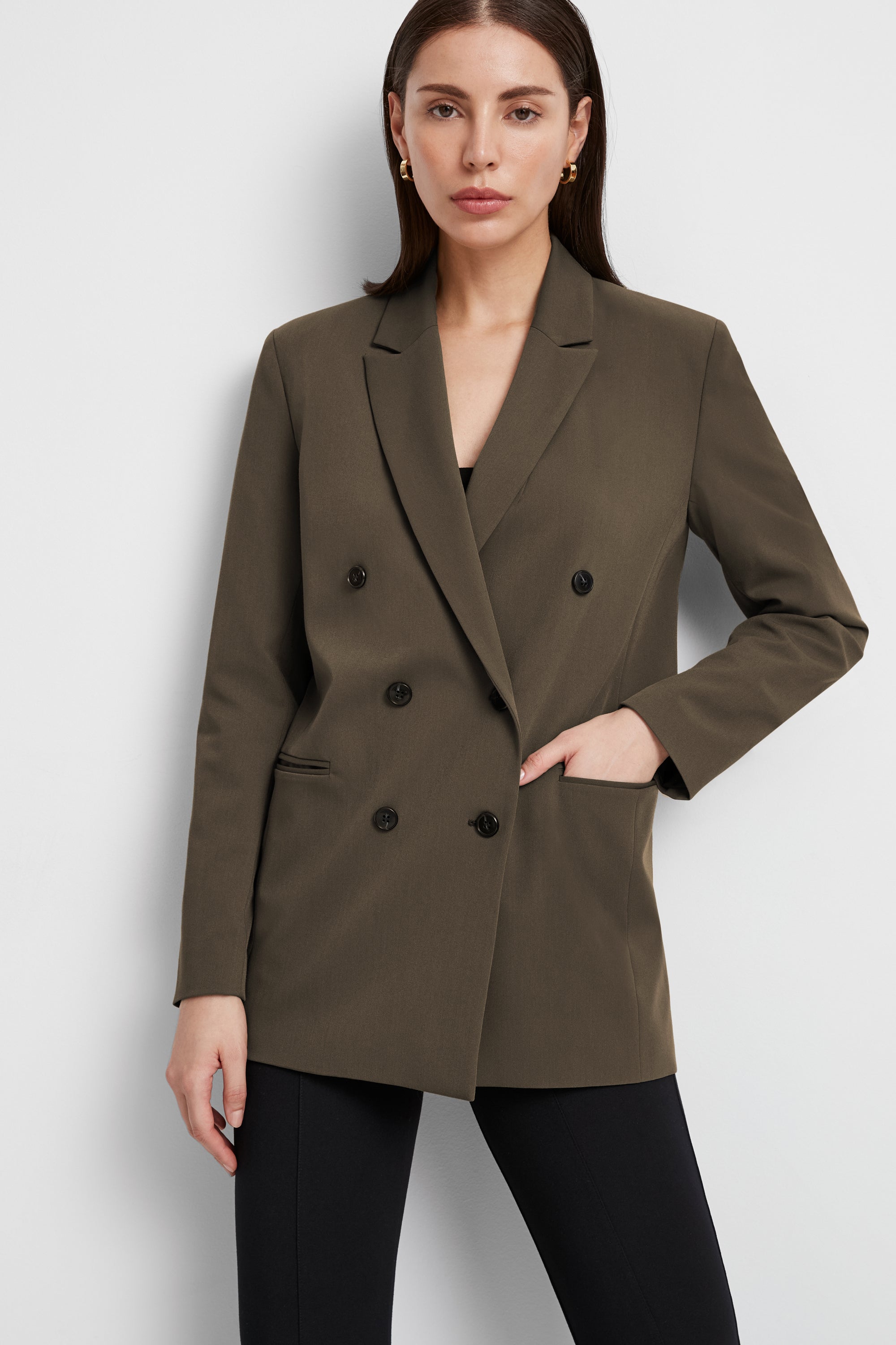 Olive Green Double-Breasted Blazer Norah Blazer Marcella