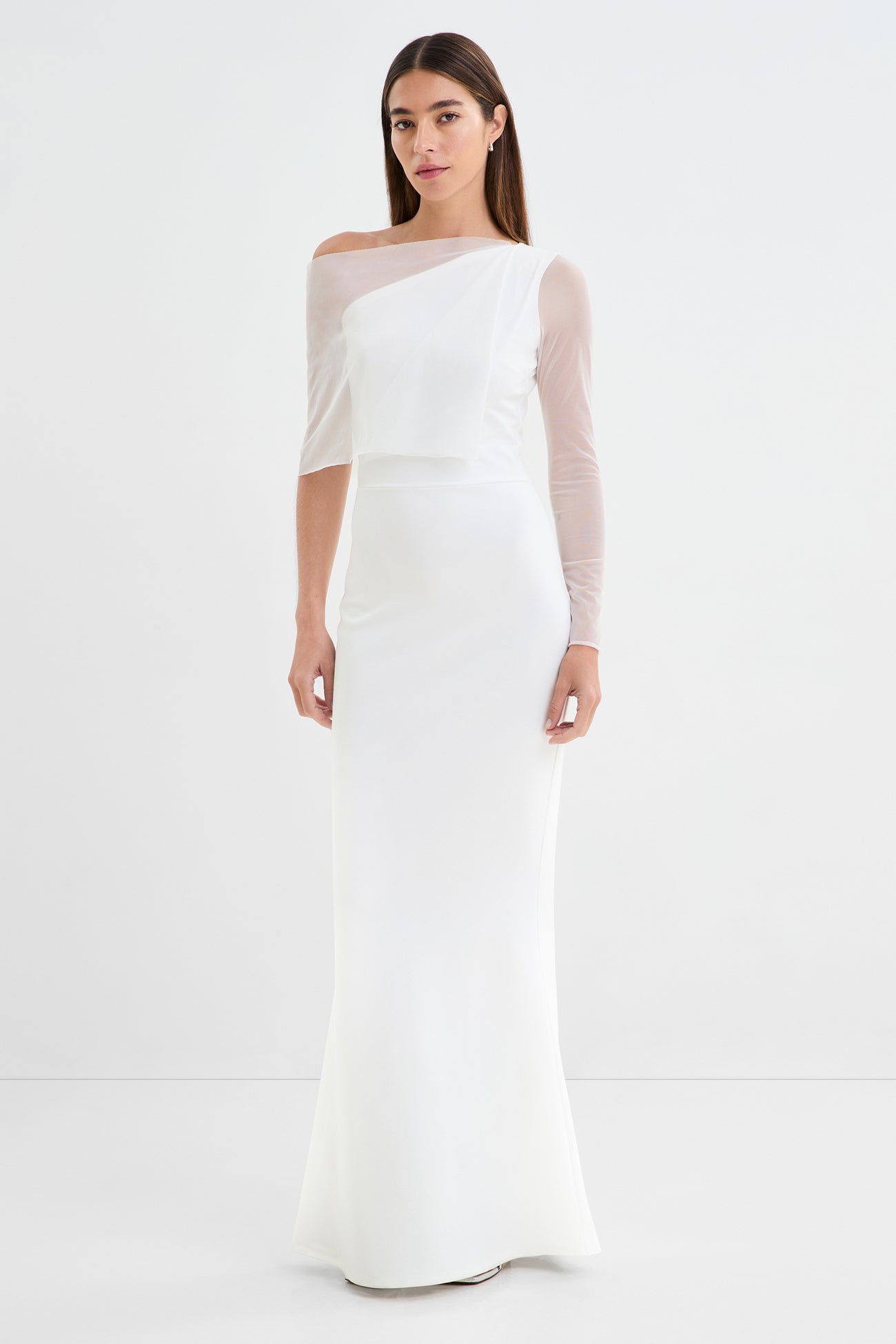 white off the shoulder formal dress A-line Off Shoulder White Satin Tea-Length Homecoming Dress