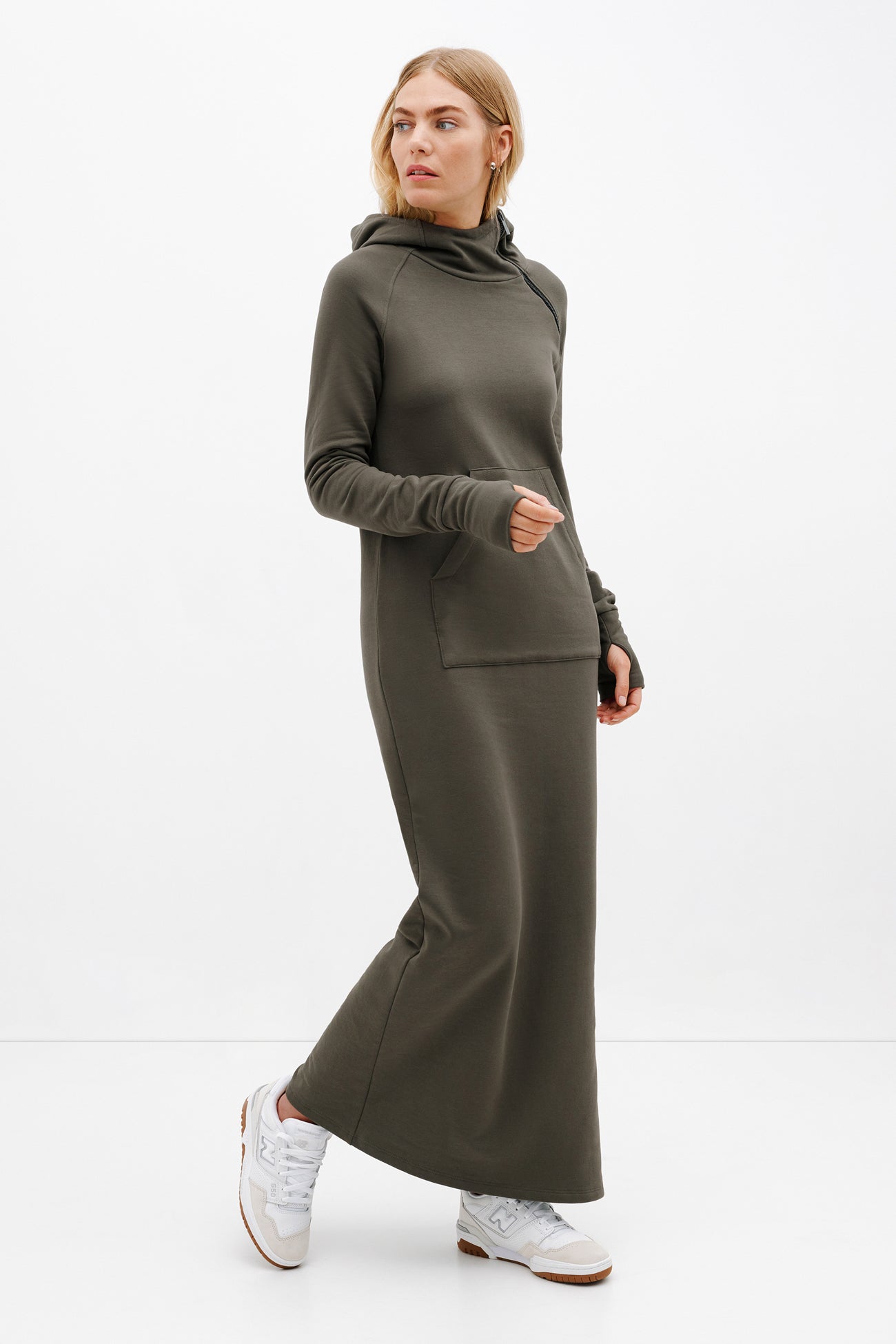 Marcella | Tompkins Long Sleeve Sweatshirt Dress in Espresso | Women's Size XL | Midweight French Terry | Spring And Summer Clothing Marcella | Tompkins Long Sleeve Sweatshirt Dress in Espresso | Women's Size XL | Midweight French Terry | Spring And Summer Clothing
