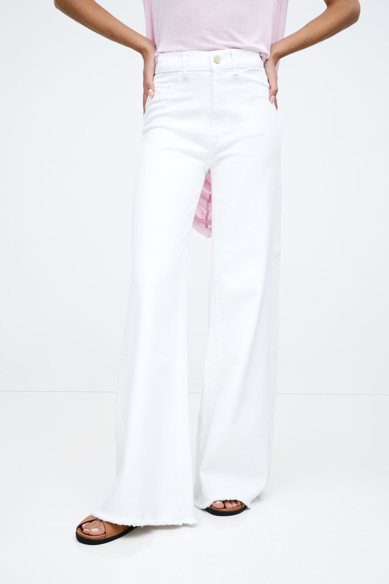 JCAESAR Distressed White Wide-Leg Denim｜Yahoo!フリマ（旧