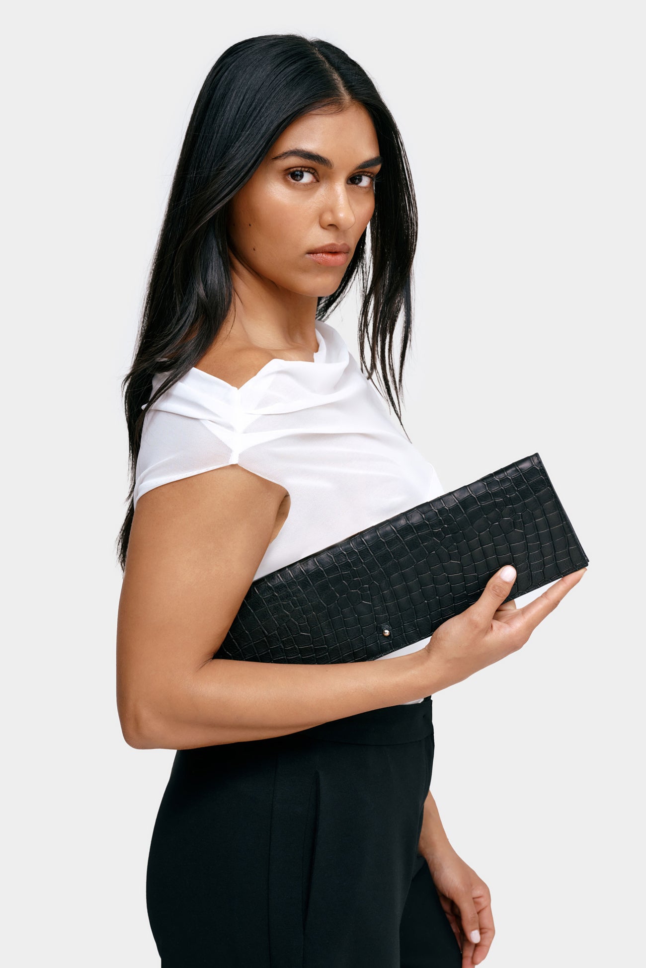 #Black Croc Print