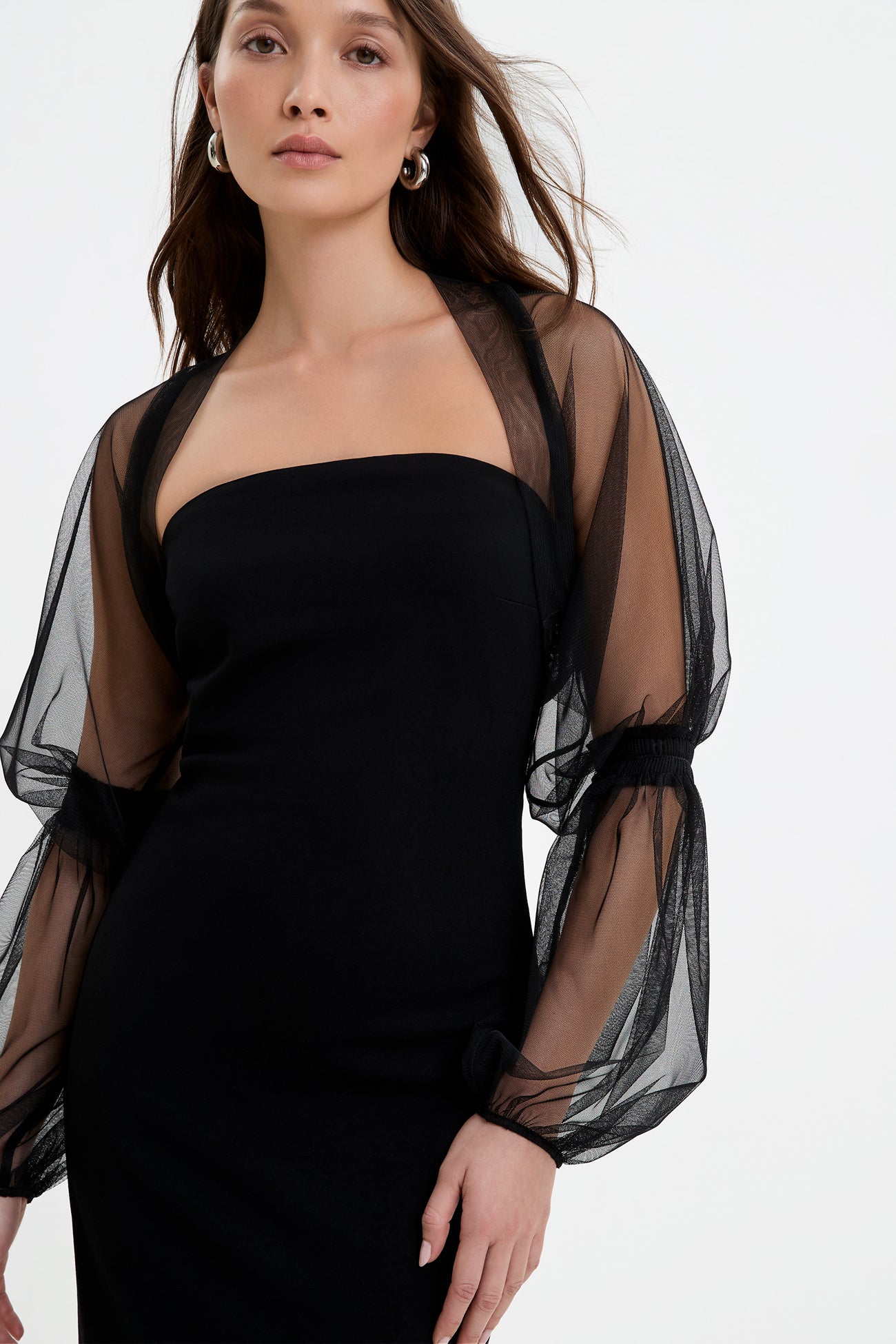 Marcella | Sleeveless Elodie Bolero Top in Black Mesh | Women's Size XS | European Mesh | Spring And Summer Clothing Marcella | Sleeveless Elodie Bolero Top in Black Mesh | Women's Size XS | European Mesh | Spring And Summer Clothing