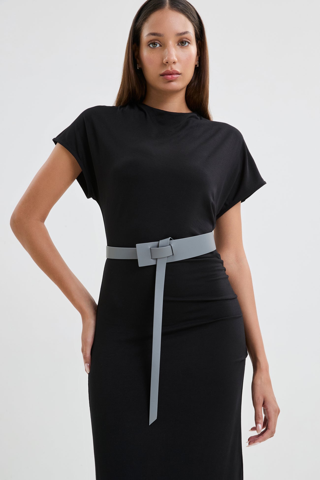 blue dress for baby girl Western Black Denim Belted Dress – Thomas and Rye