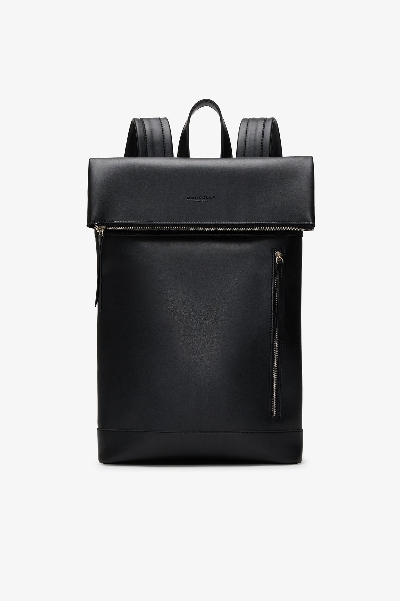 Marcella | Arnow Backpack in Black | Women's Size 10.5x12.5 in | Vegan Leather Marcella | Arnow Backpack in Black | Women's Size 10.5x12.5 in | Vegan Leather
