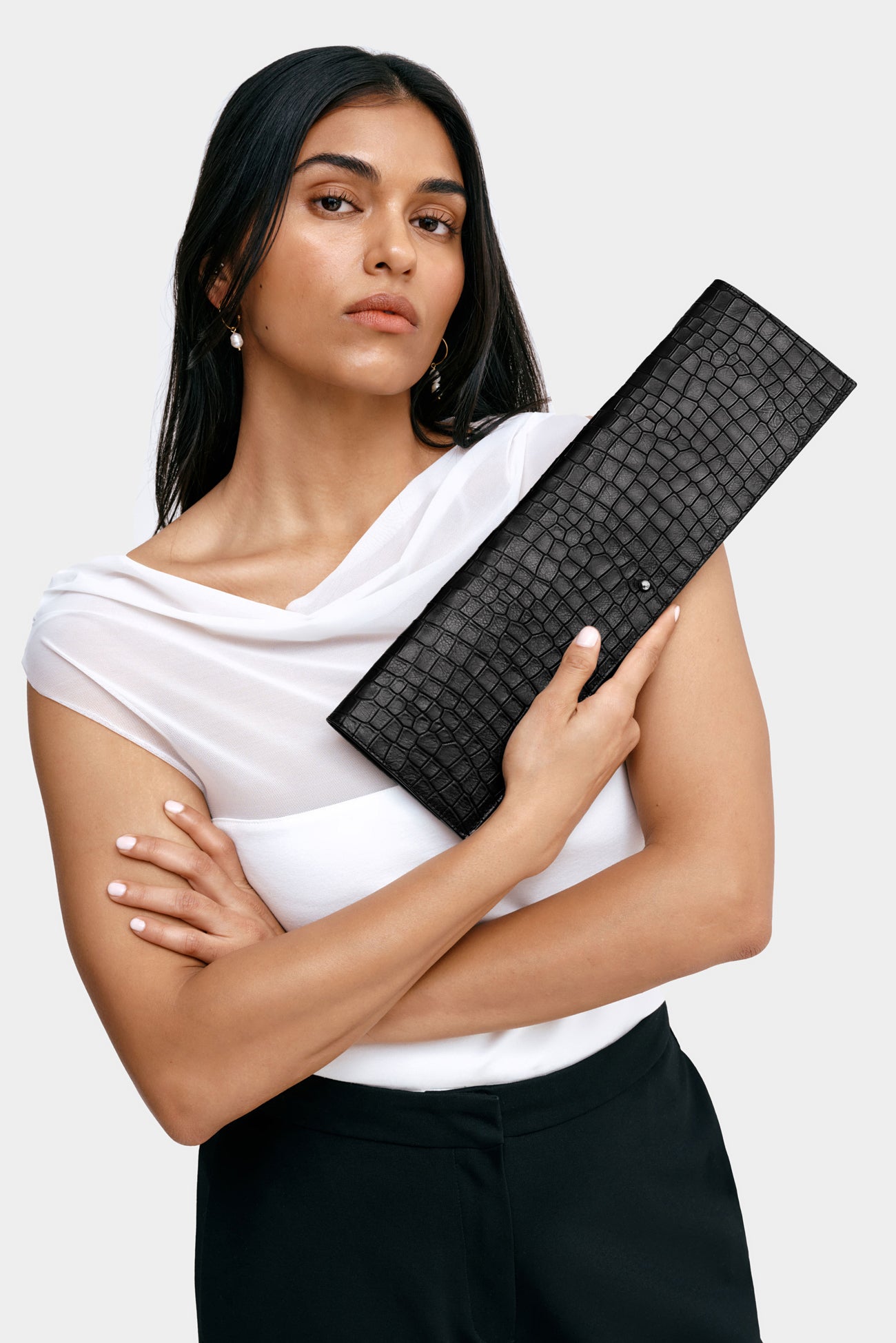 #Black Croc Print