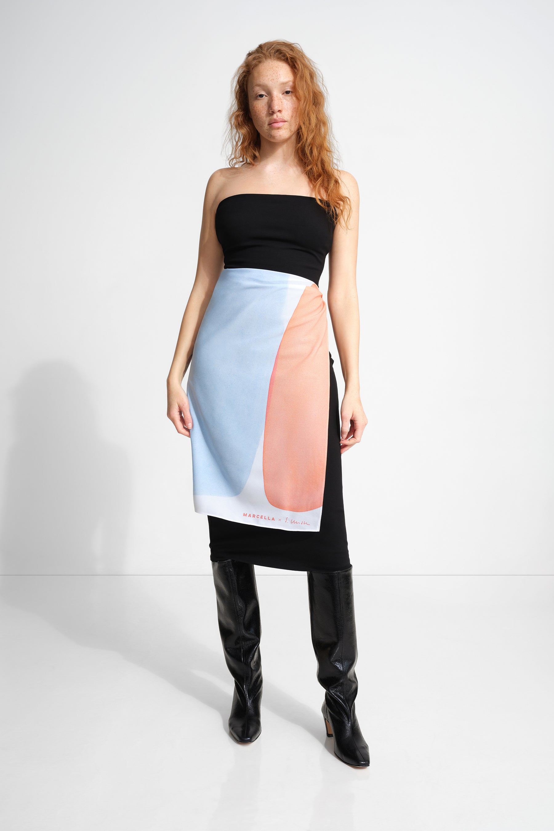 #Blue with Peach