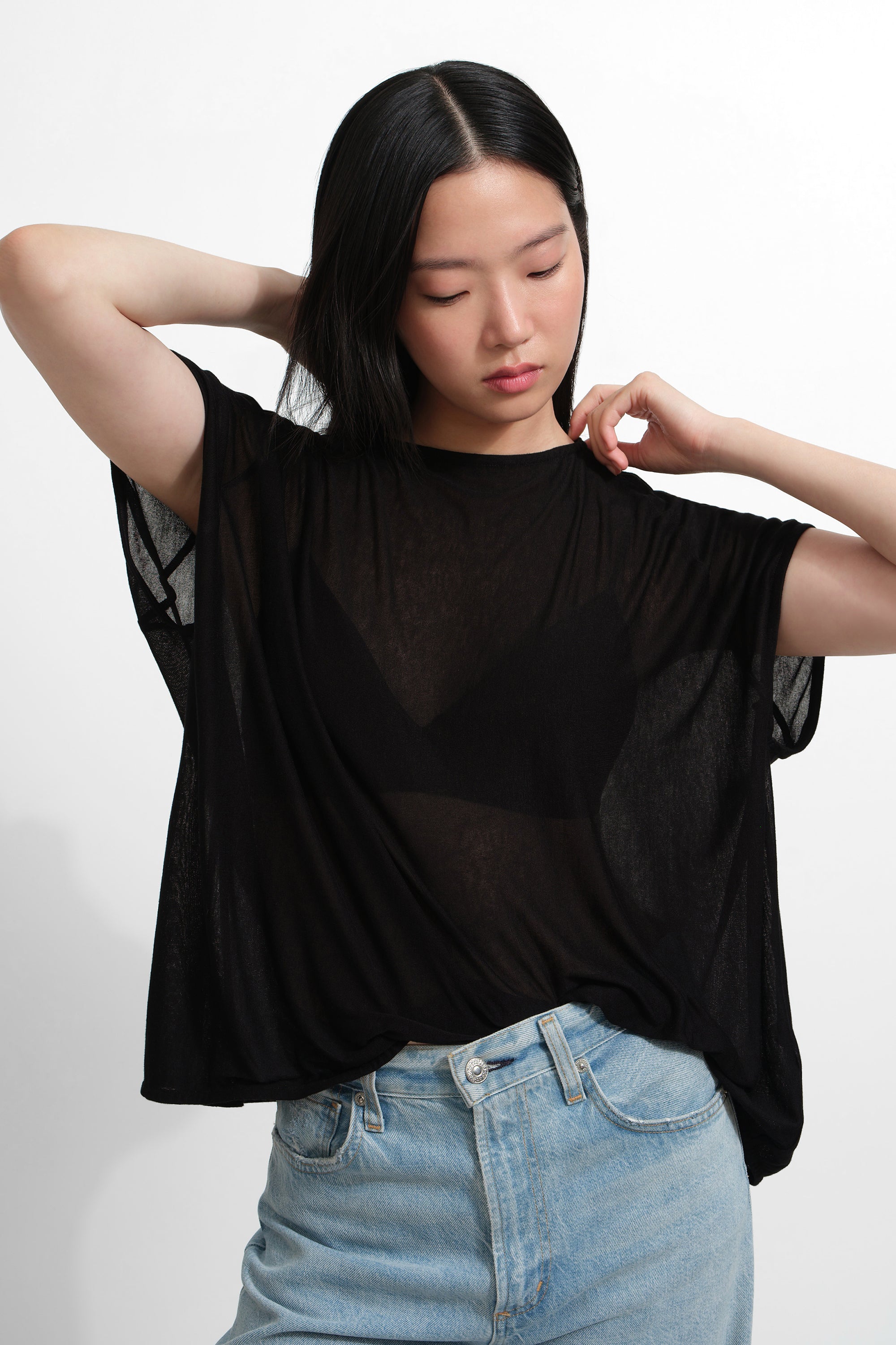 Women's Sheer Oversized Top | Marcella