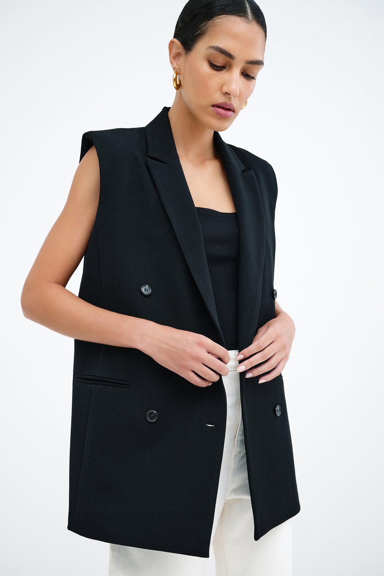 WIDE TAILORED VEST｜38｜BLK｜JACKET｜|ENFÖLD OFFICIAL ONLINE