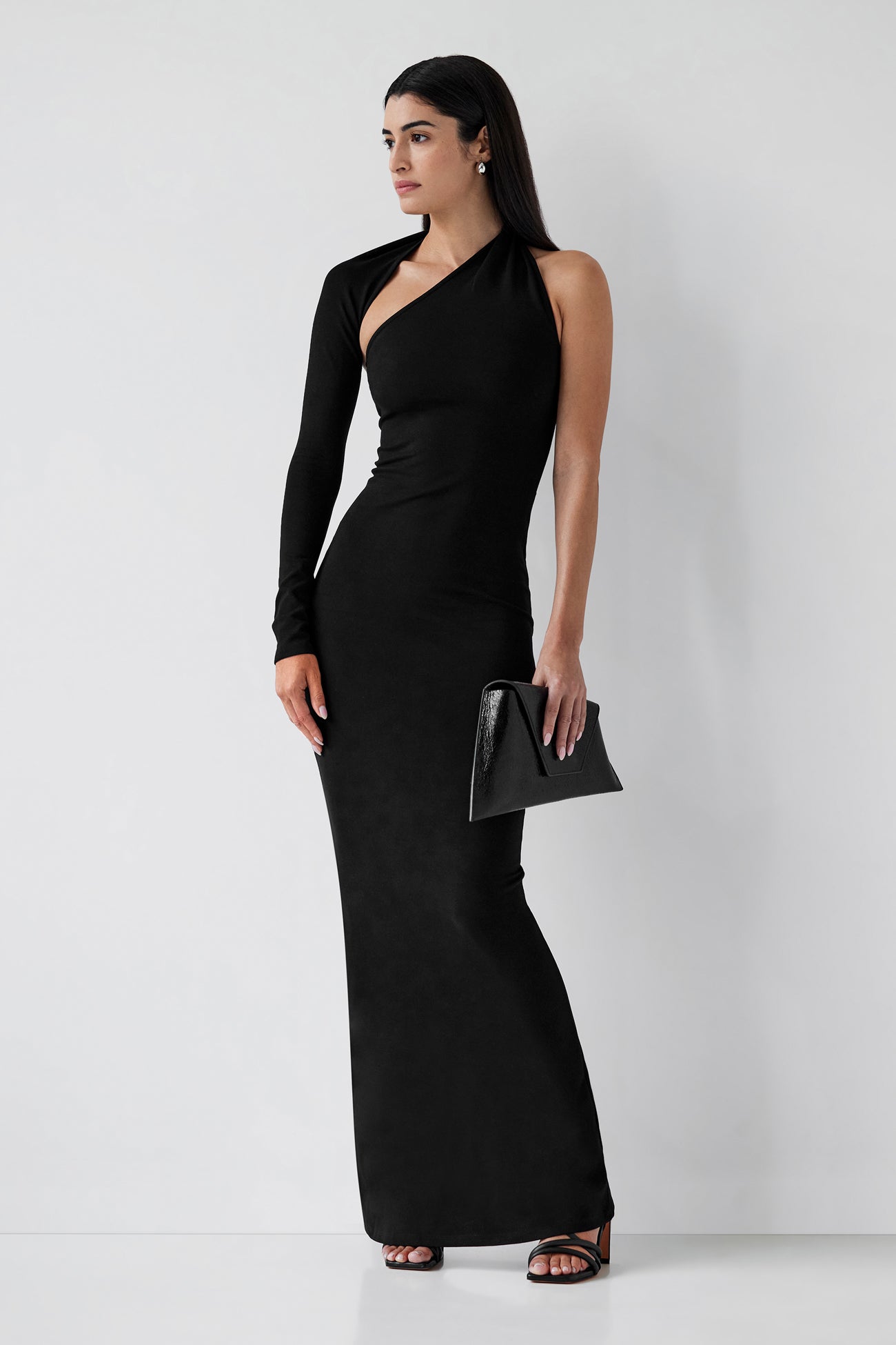Marcella Women's Manhattan One Shoulder Gown - Black Marcella Women's Manhattan One Shoulder Gown - Black