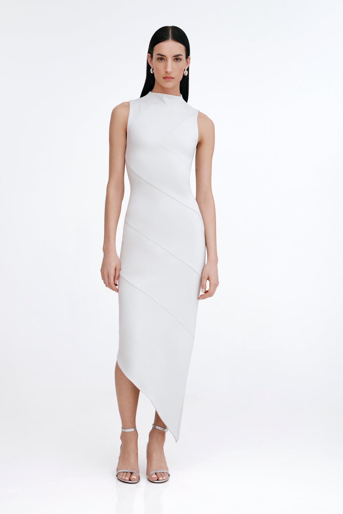 Marcella | Peyton Sleeveless Dress in Mist | Women's Size Large | Ponte | Spring And Summer Clothing Marcella | Peyton Sleeveless Dress in Mist | Women's Size Large | Ponte | Spring And Summer Clothing
