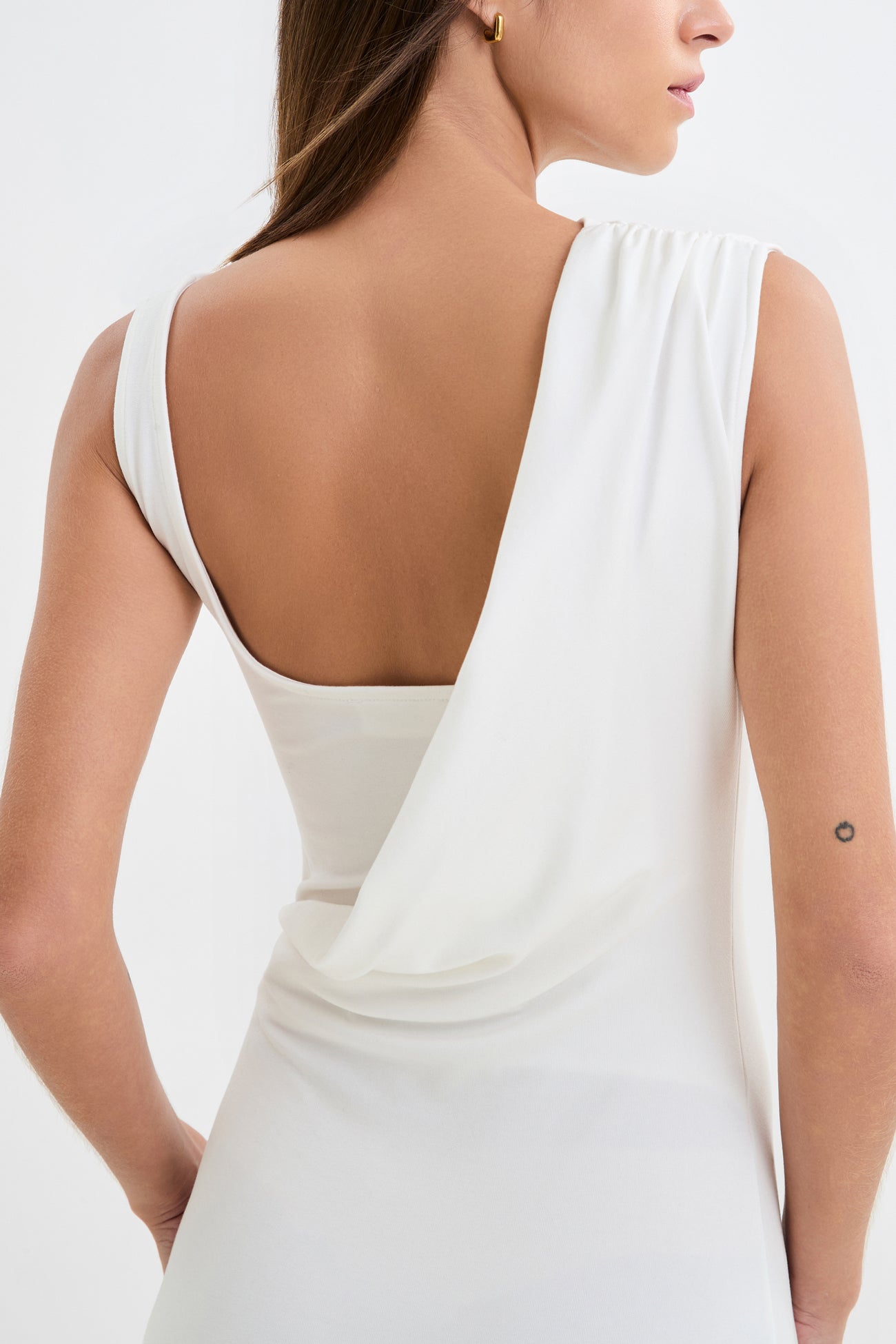 Marcella | Laurel Sleeveless Dress in Sand | Women's Size Small | Sustainable European Jersey | Spring And Summer Clothing Marcella | Laurel Sleeveless Dress in Sand | Women's Size Small | Sustainable European Jersey | Spring And Summer Clothing