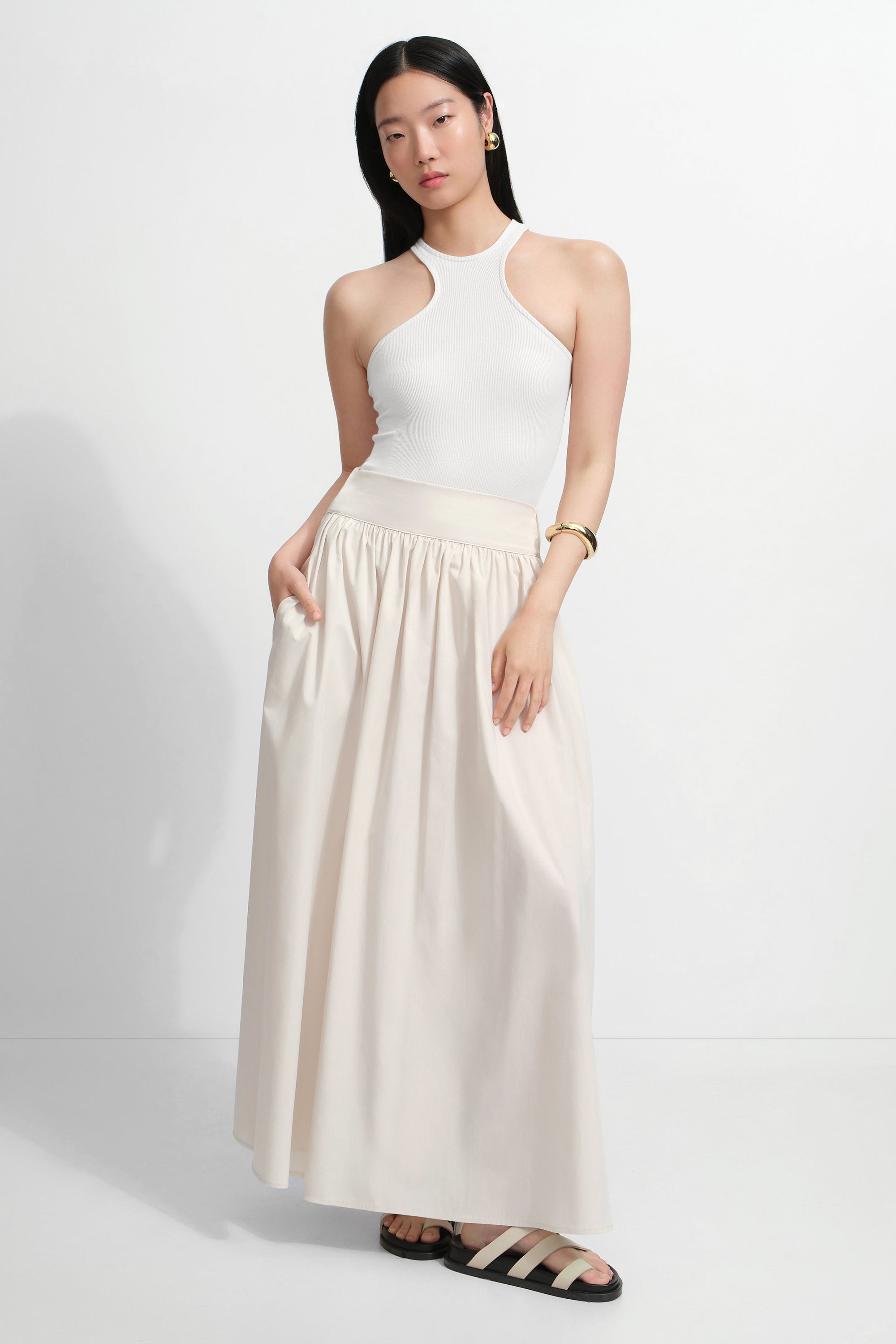 Womens Raven Maxi Skirt | Marcella