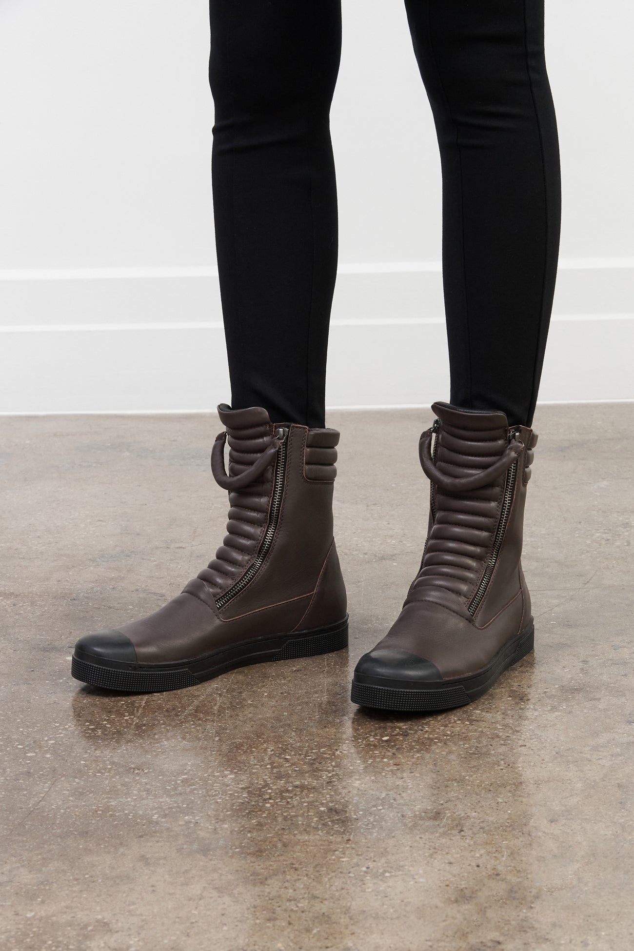 Dark Brown Leather Shoes Karma Boots Marcella