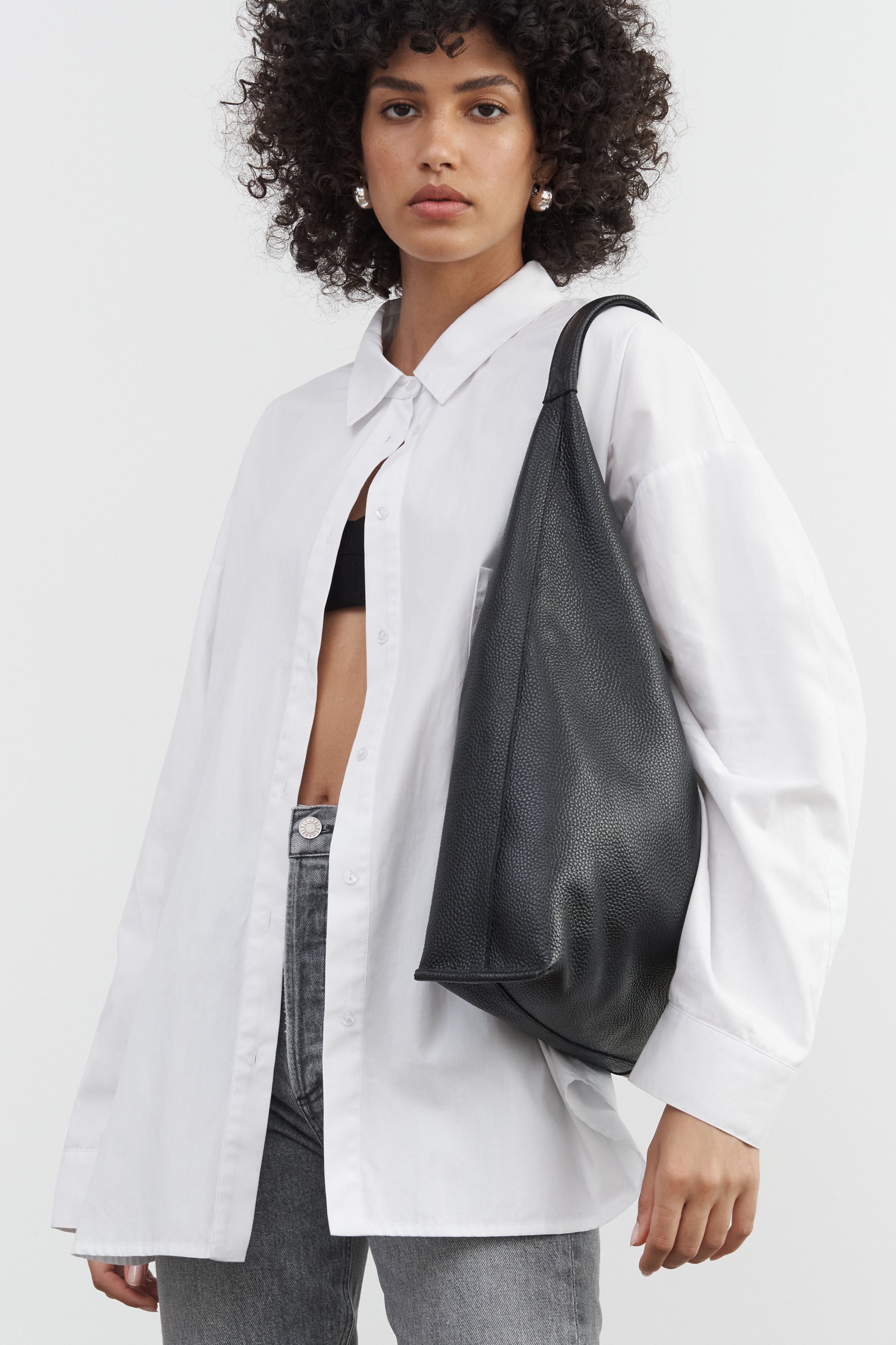 Oversized Black Triangle Tote Bag Kelly Tote Marcella