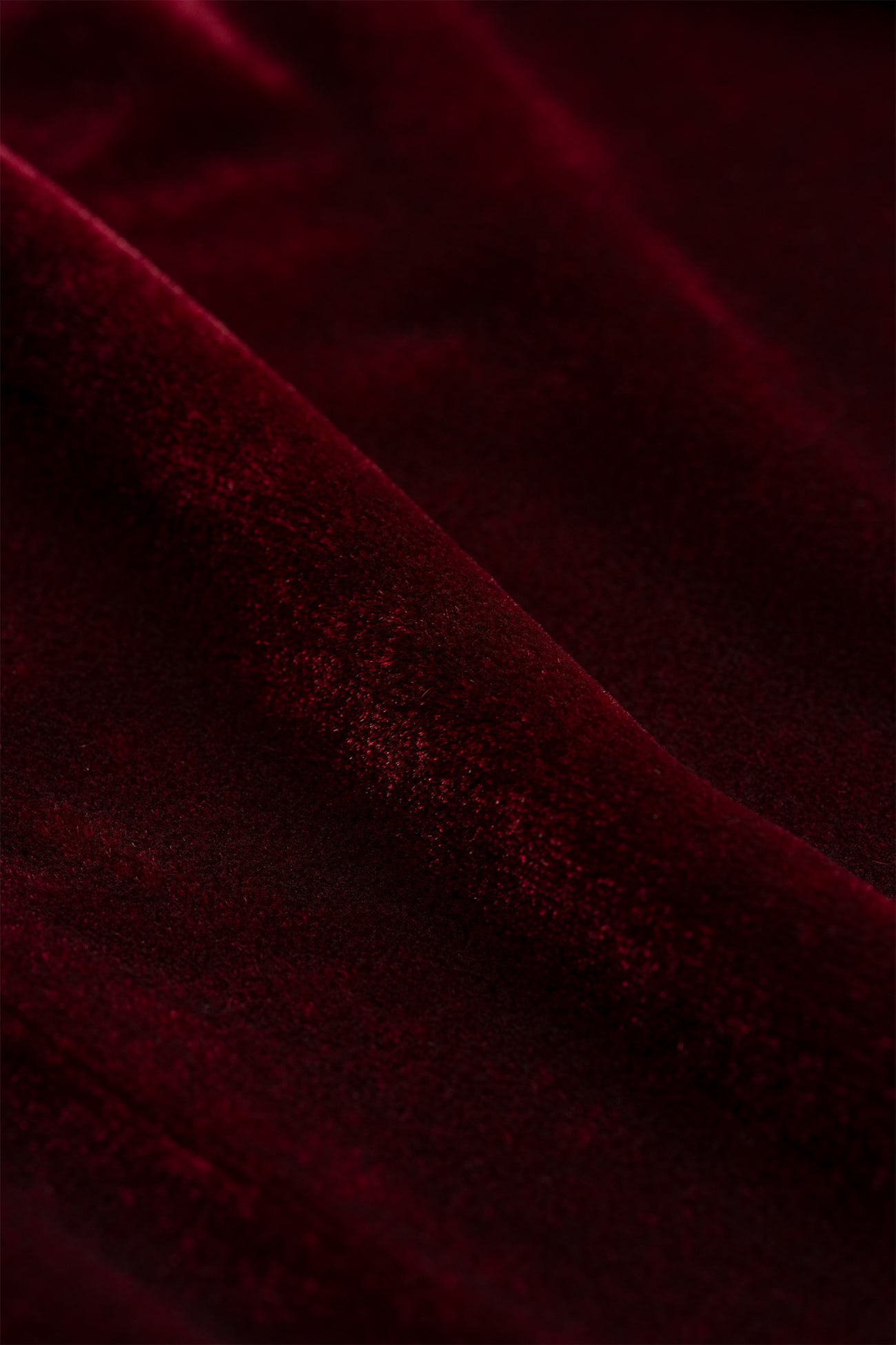 Women's Crimson Velvet One Shoulder Top | Marcella