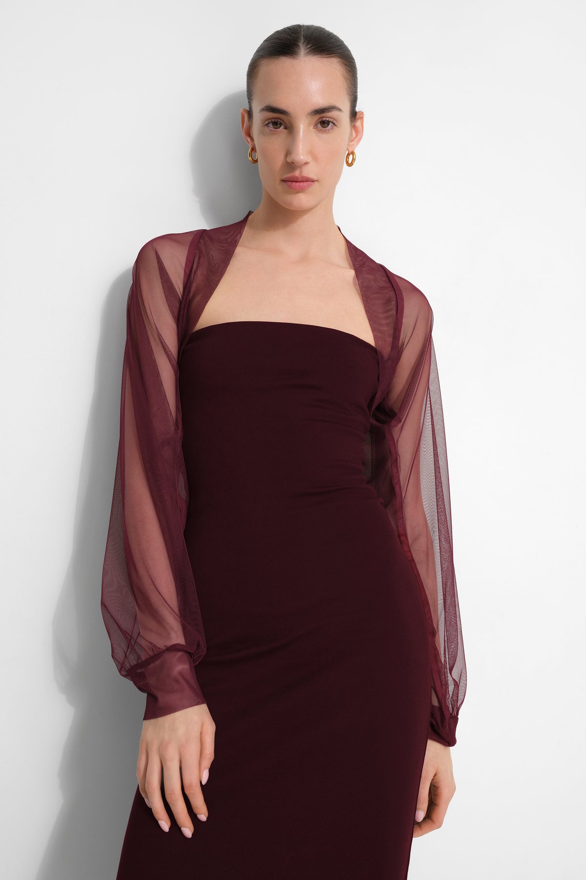 #Burgundy Mesh
