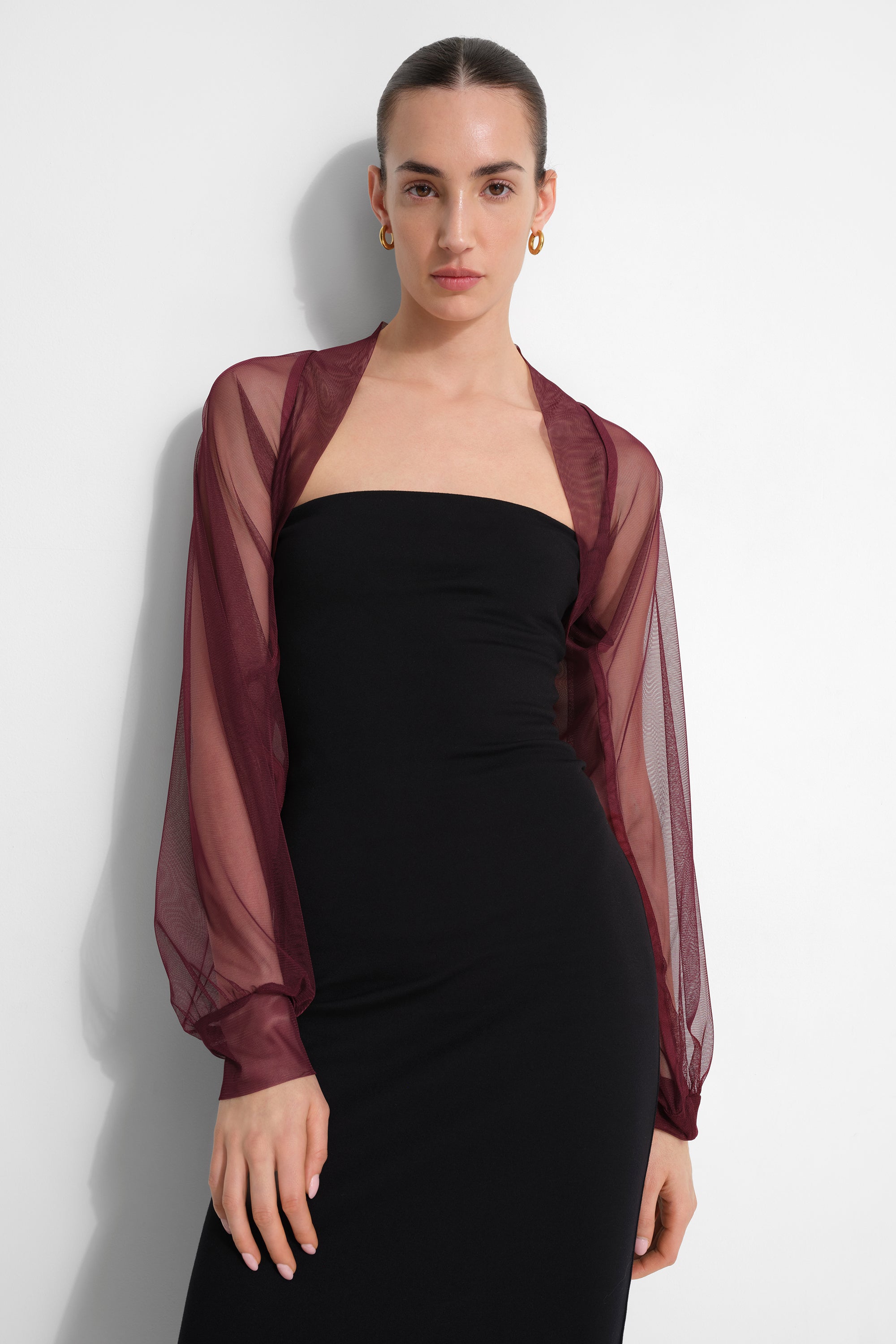 #Burgundy Mesh