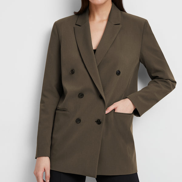 Women's Classic Khaki Double Breasted Cotton Blend Trench -  Israel