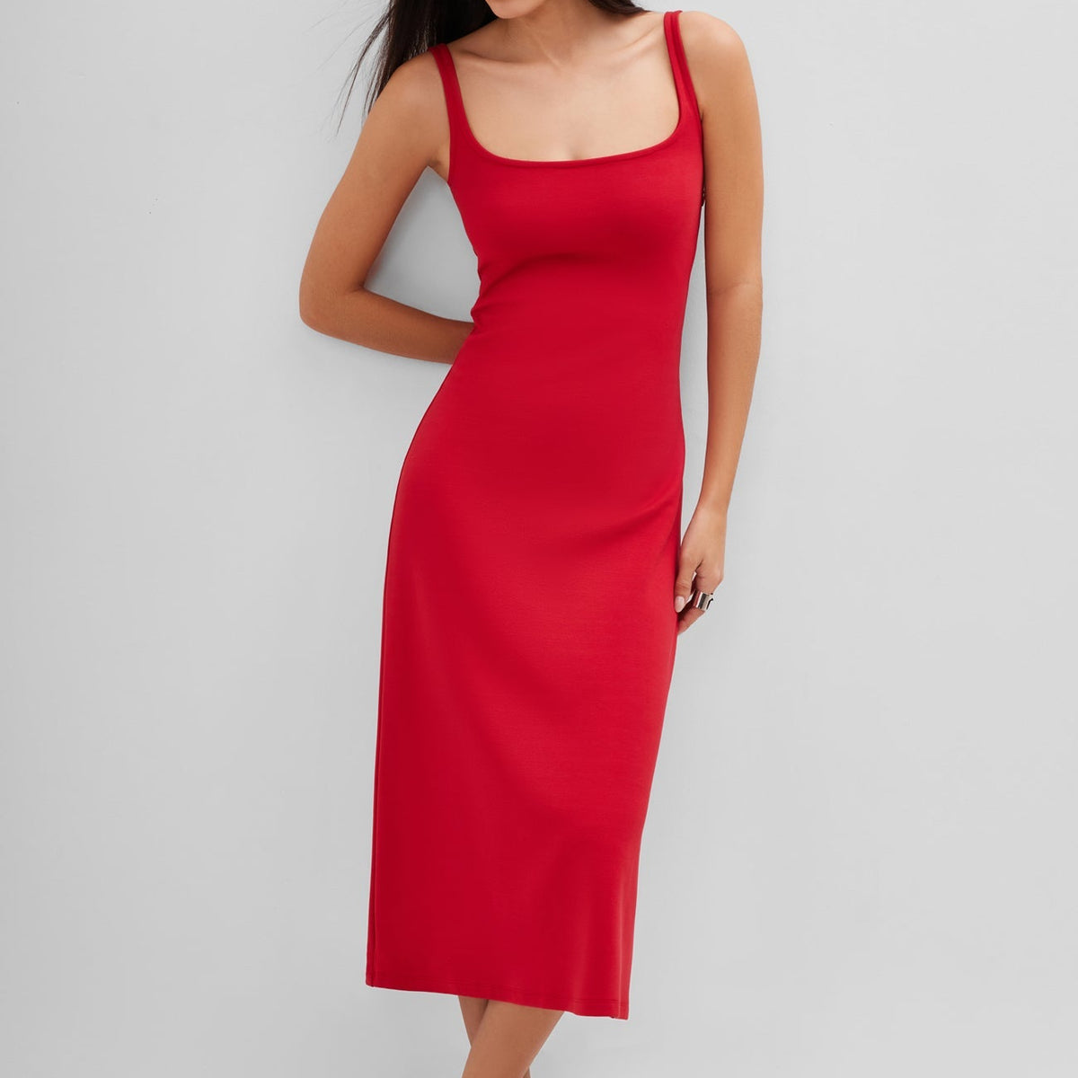 red dress for women midi Women's Midi Ponte Dress | Crawford