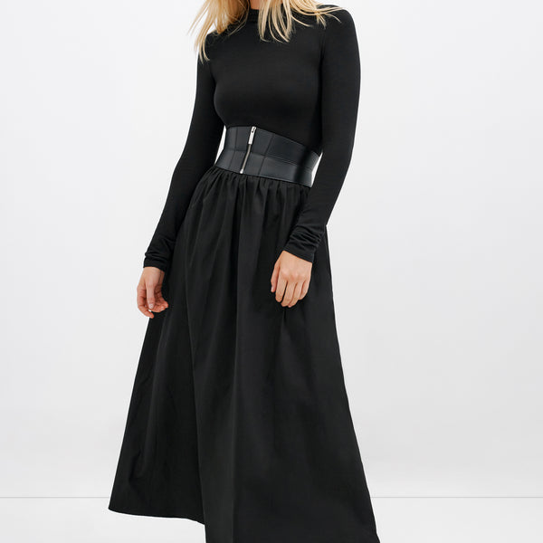 My shawty MARQUE bell sleeve dress ブラック Belted Off-the-Shoulder Dress - Black - Ladies | H&M US