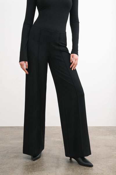 Women's European Ponte Wide-Leg Pants - Gina Pants | Marcella