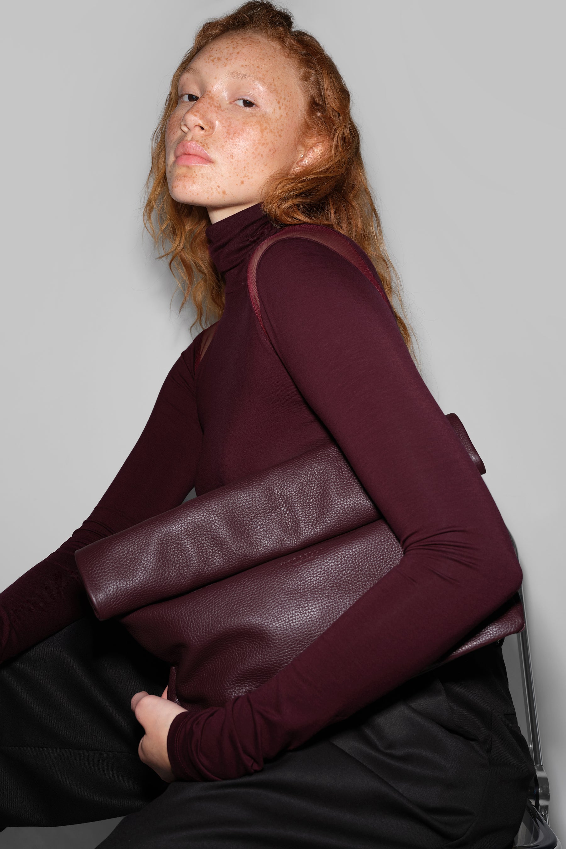 #Burgundy Pebble