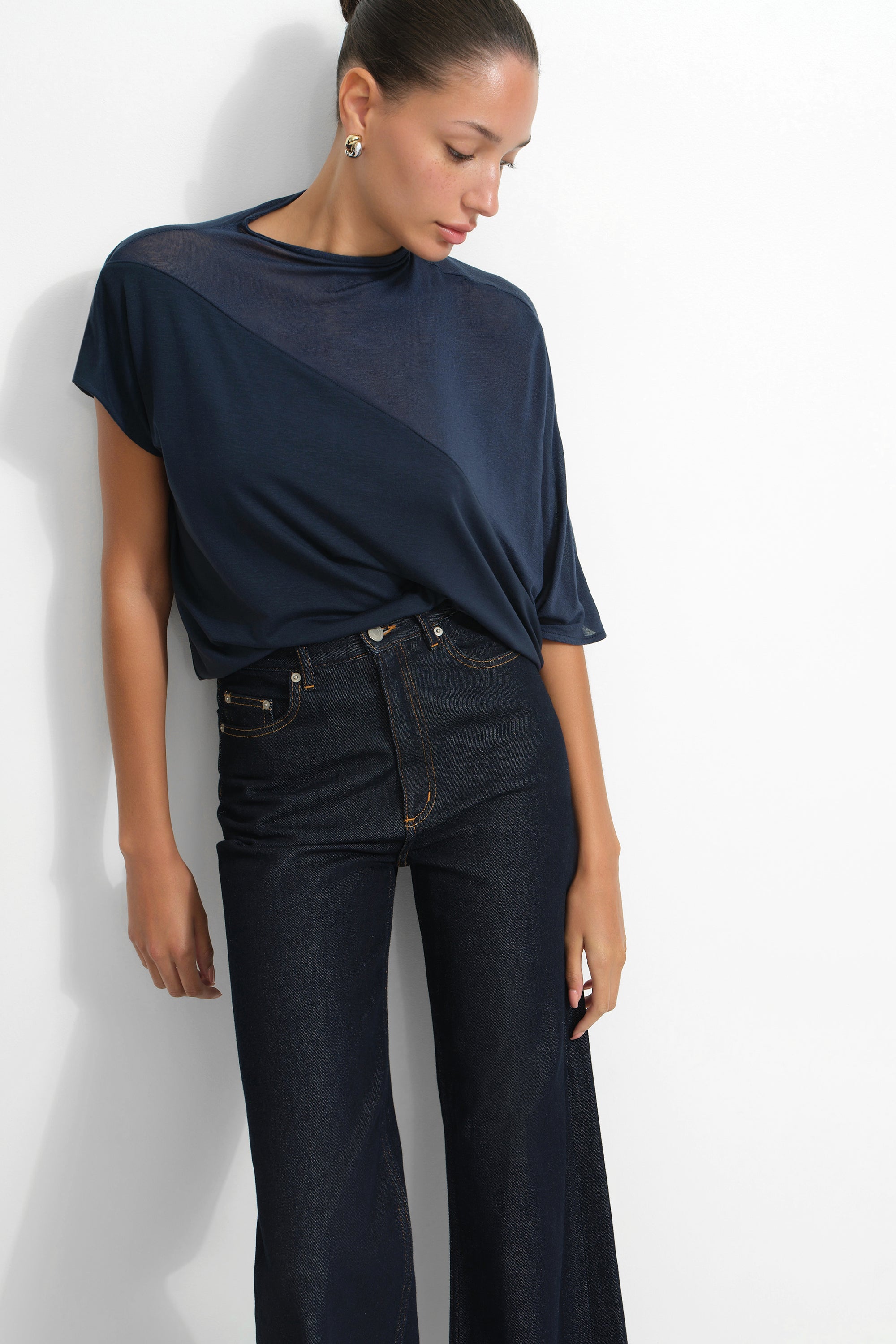 Women's Ariel Asymmetric Sheer Top | Marcella
