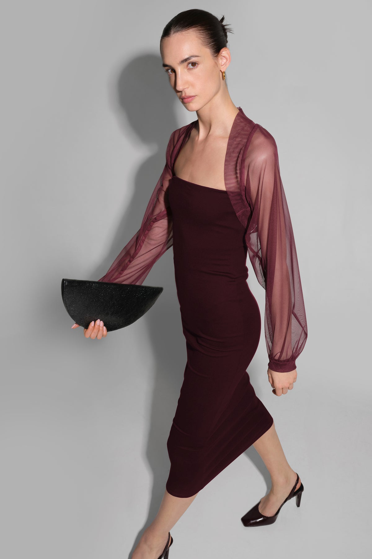 #Burgundy Mesh