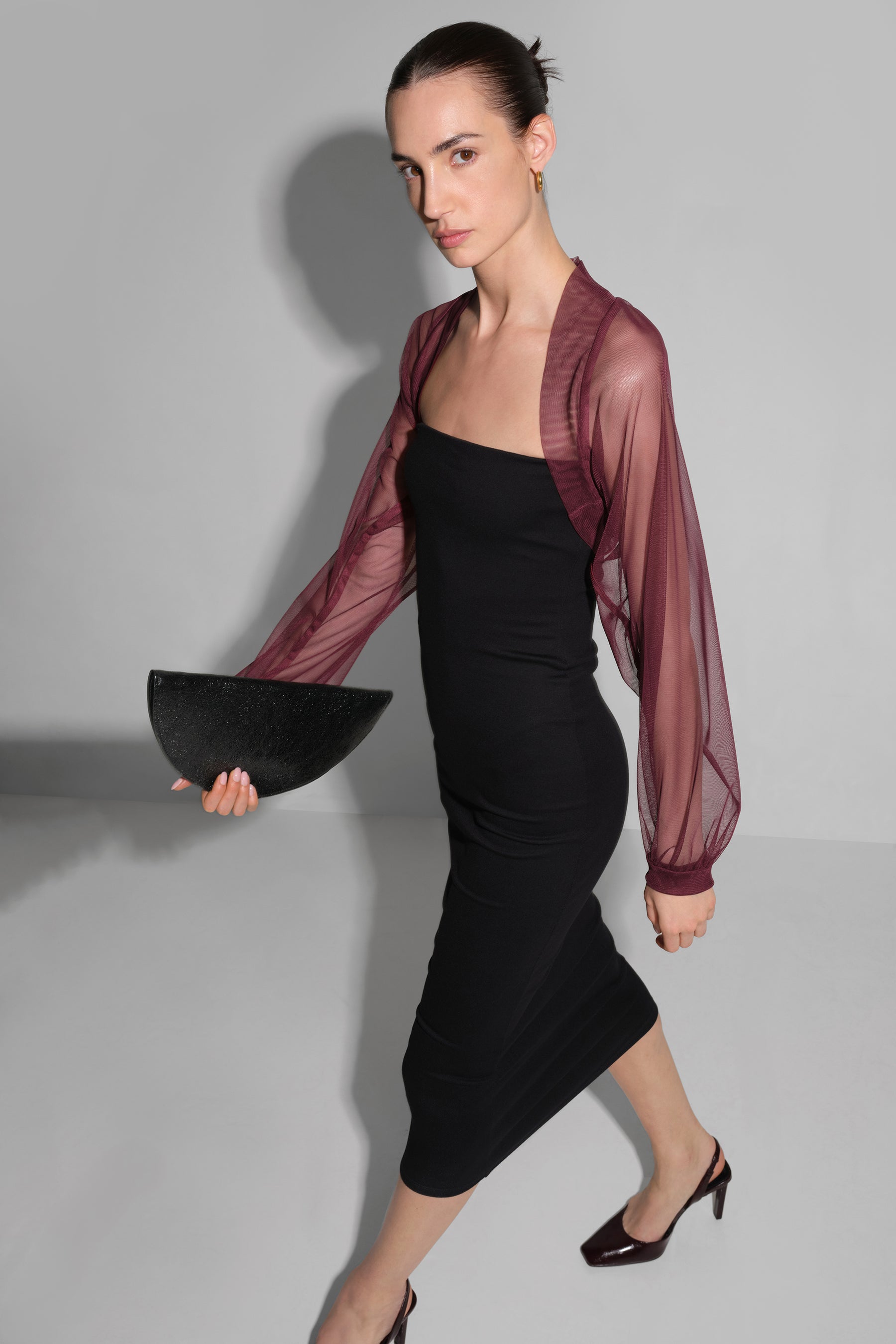 #Burgundy Mesh
