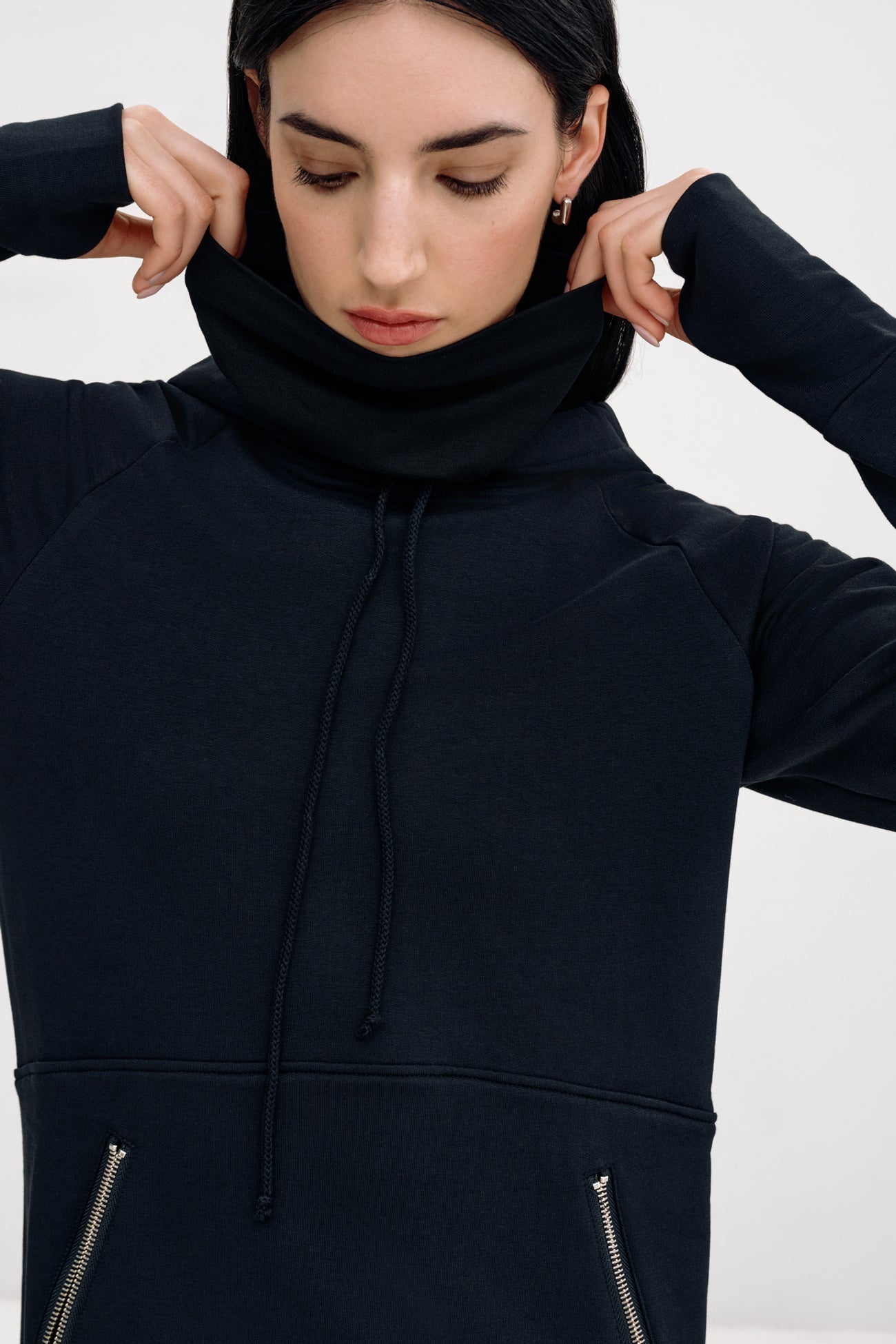 Marcella Elba Long Sleeve Sweatshirt Dress in Black | Women's Size 3XL | Midweight French Terry | Spring And Summer Clothing Marcella Elba Long Sleeve Sweatshirt Dress in Black | Women's Size 3XL | Midweight French Terry | Spring And Summer Clothing