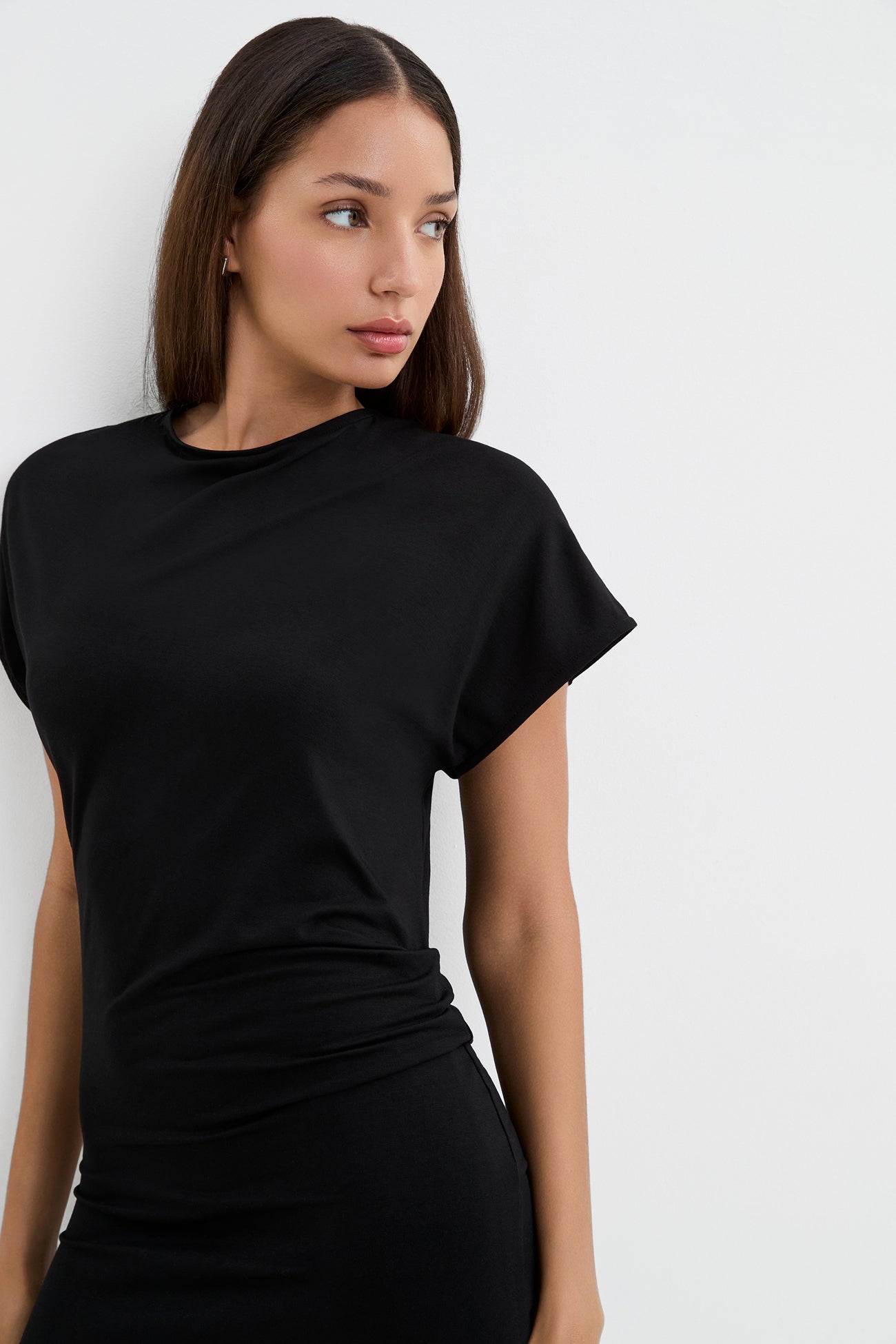 Marcella | Vida Dress in Black | Women's Size Medium | Sustainable European Jersey | Spring And Summer Clothing Marcella | Vida Dress in Black | Women's Size Medium | Sustainable European Jersey | Spring And Summer Clothing