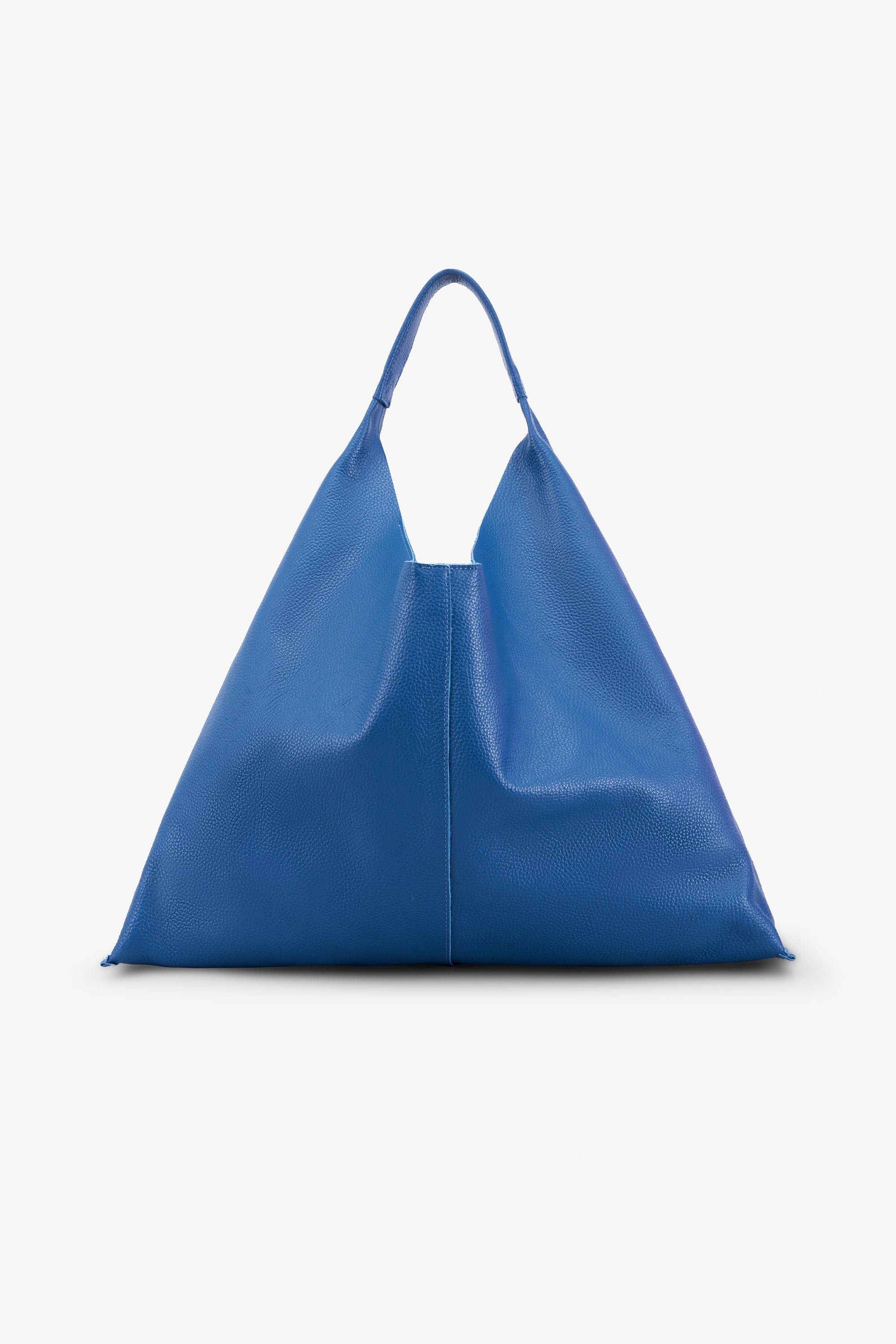 Kelly Tote | Grey European Leather Oversized Tote
