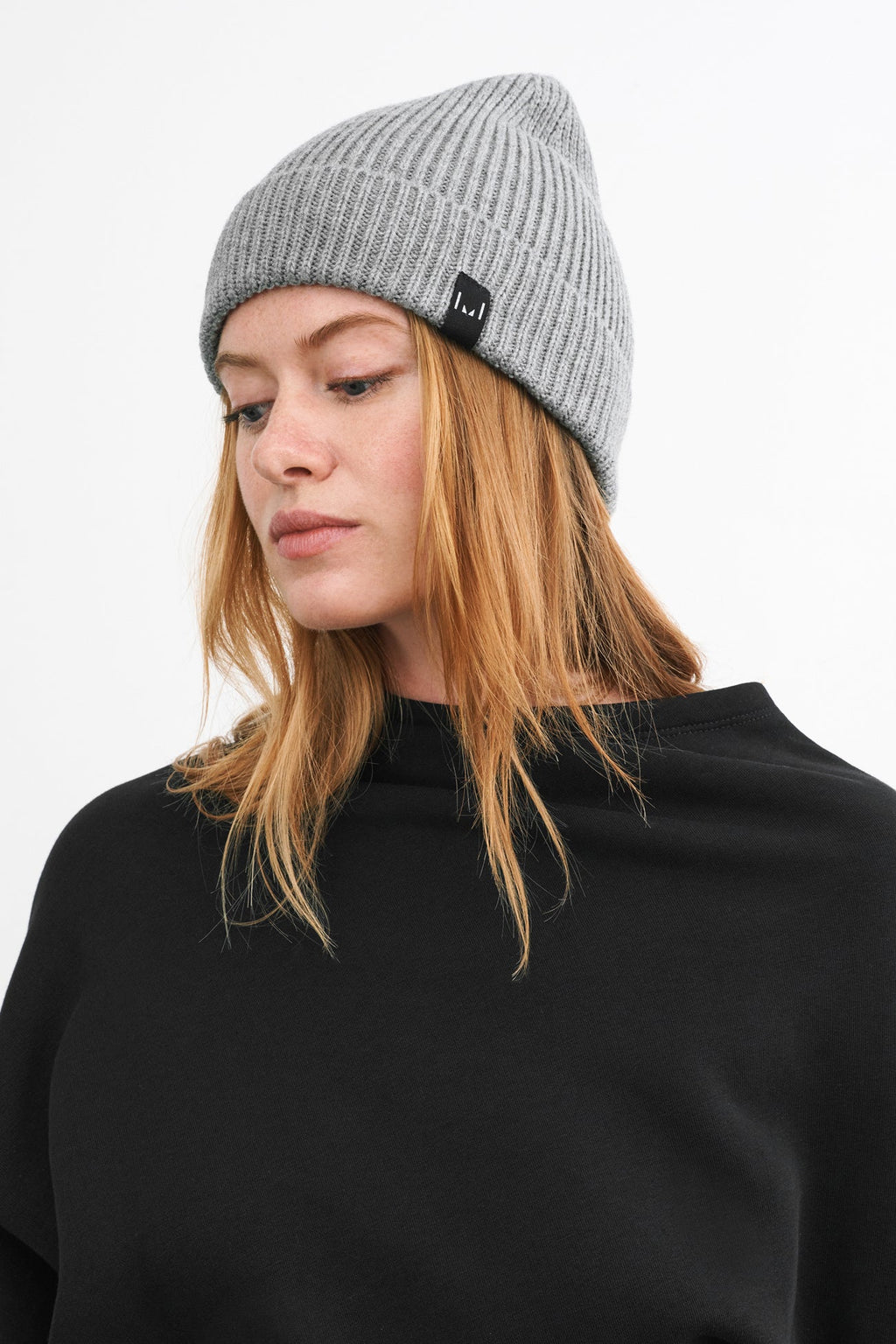 Light Grey Knit Winter Hat Vegan Yarn - Lux Knit Beanie Light Grey Knit Winter Hat Vegan Yarn - Lux Knit Beanie
