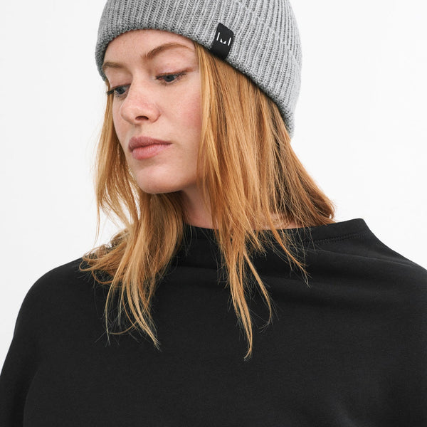 最先端 Knit Grey Light Winter Beanie Knit Lux - Yarn Vegan Hat ワンピース