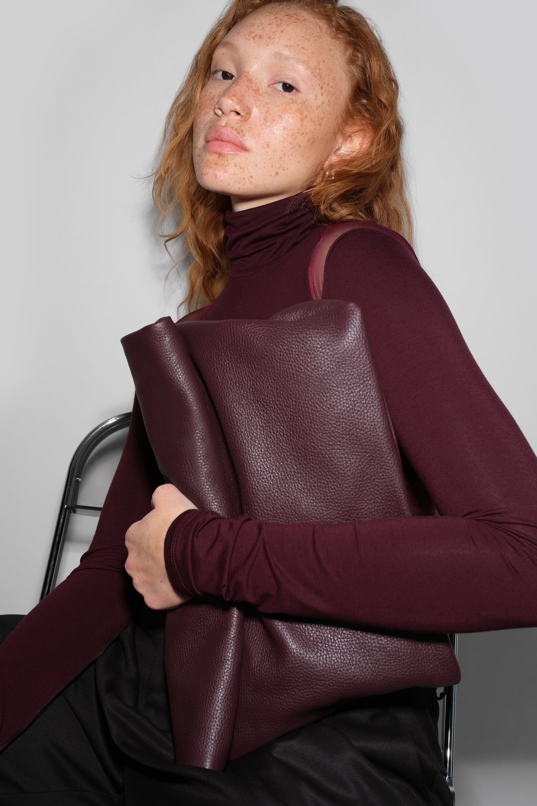 #Burgundy Pebble