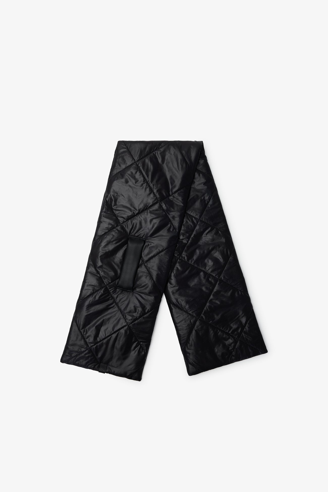 【新品】  パッファースカーフPuffer Scarf Black Quilted Puffer Scarf | Marcella