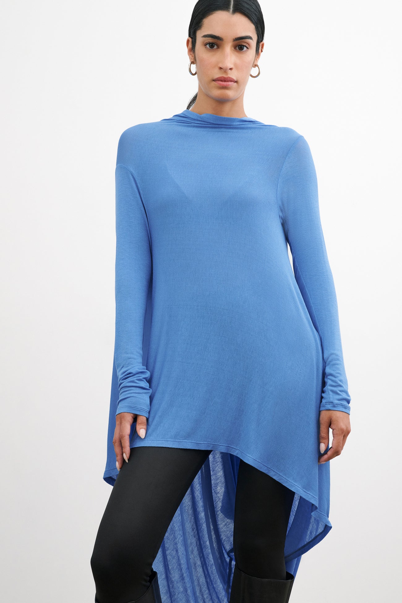 Spectograph Tunic Bestselling Sky Blue Sheer Tunic Top - Iris Tunic | Marcella