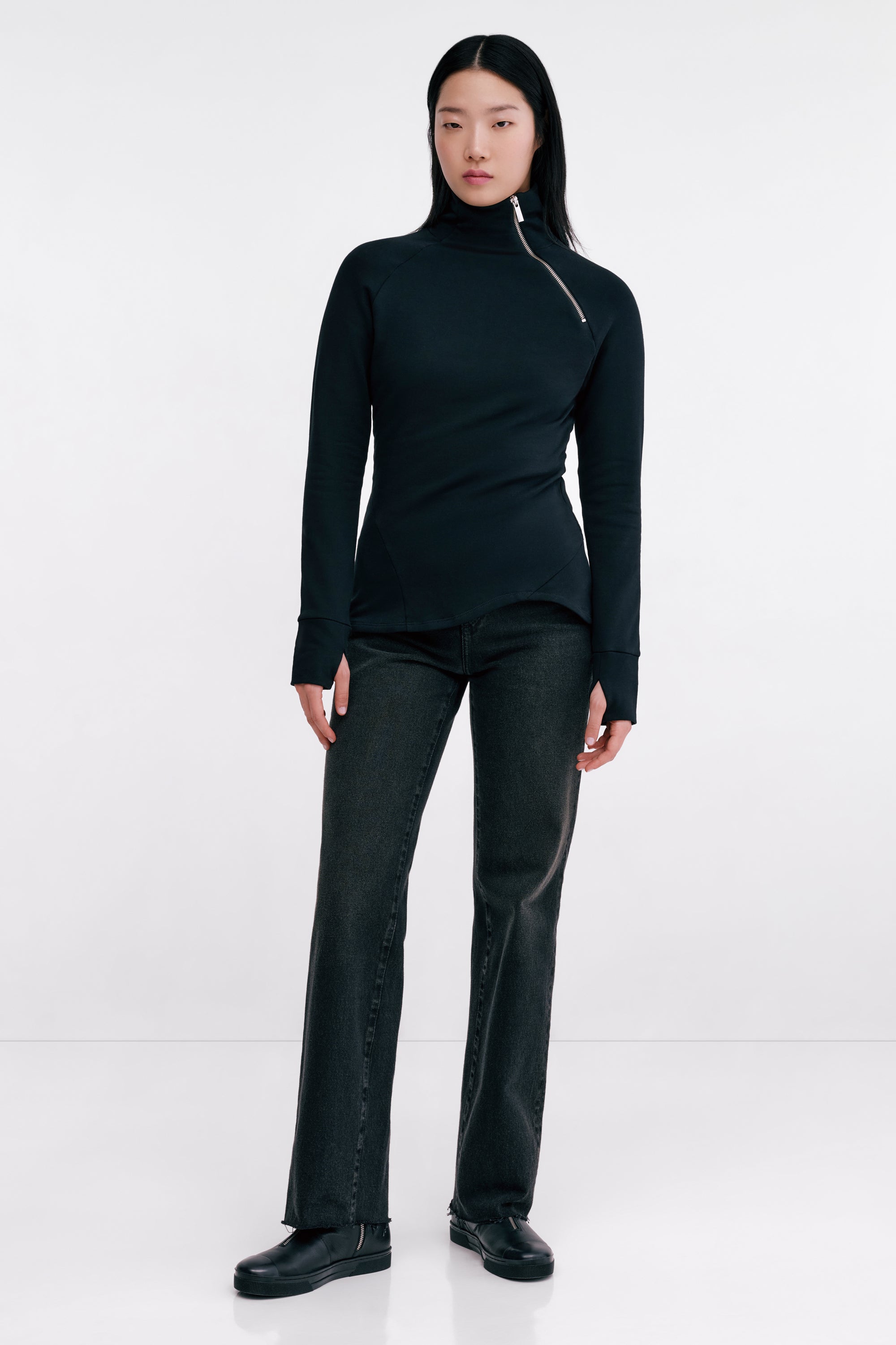 Women's Mock Neck Sweatshirt | Marcella Women's Mock Neck Sweatshirt | Marcella
