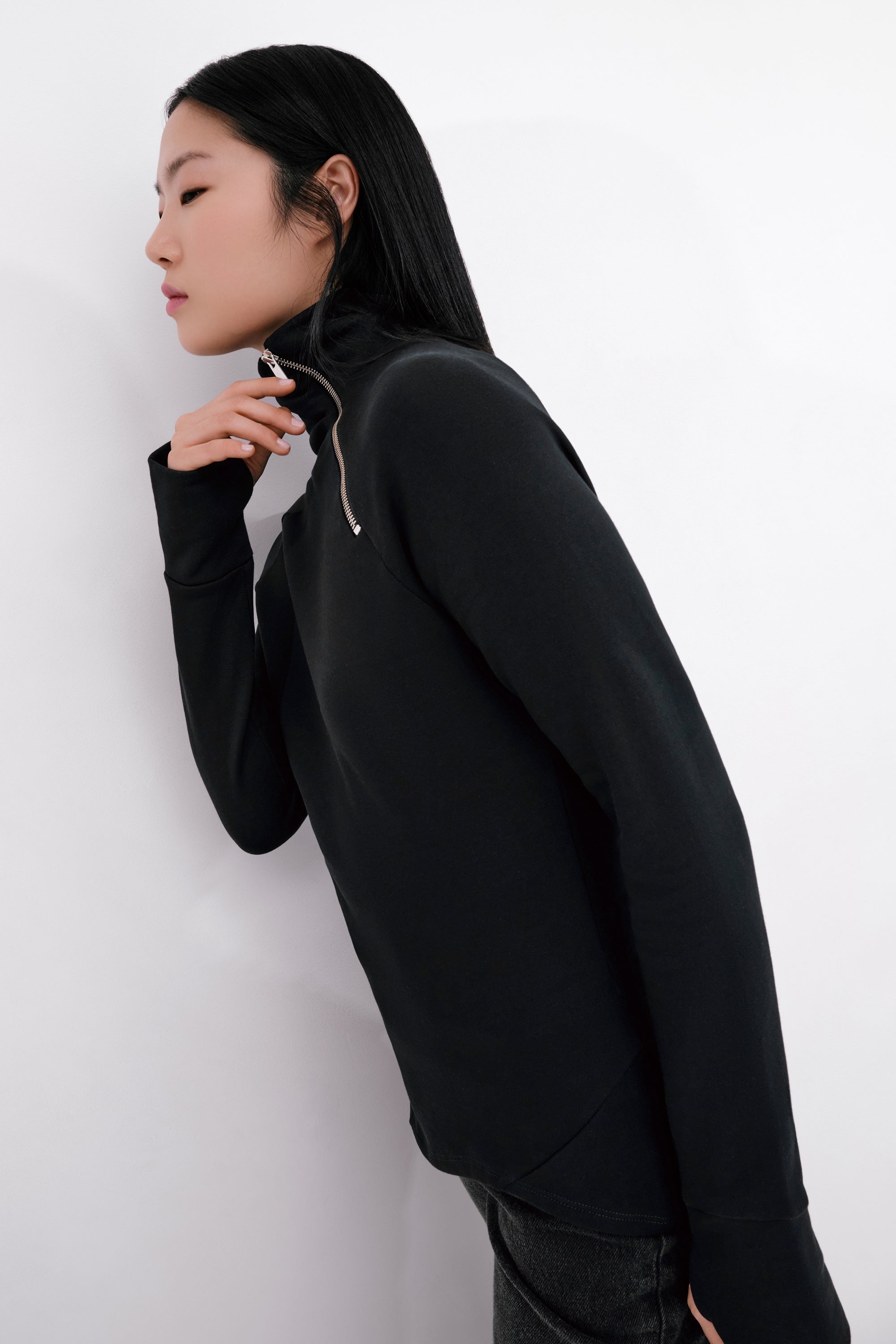 Women's Midweight European French Terry Sweatshirt - Brie