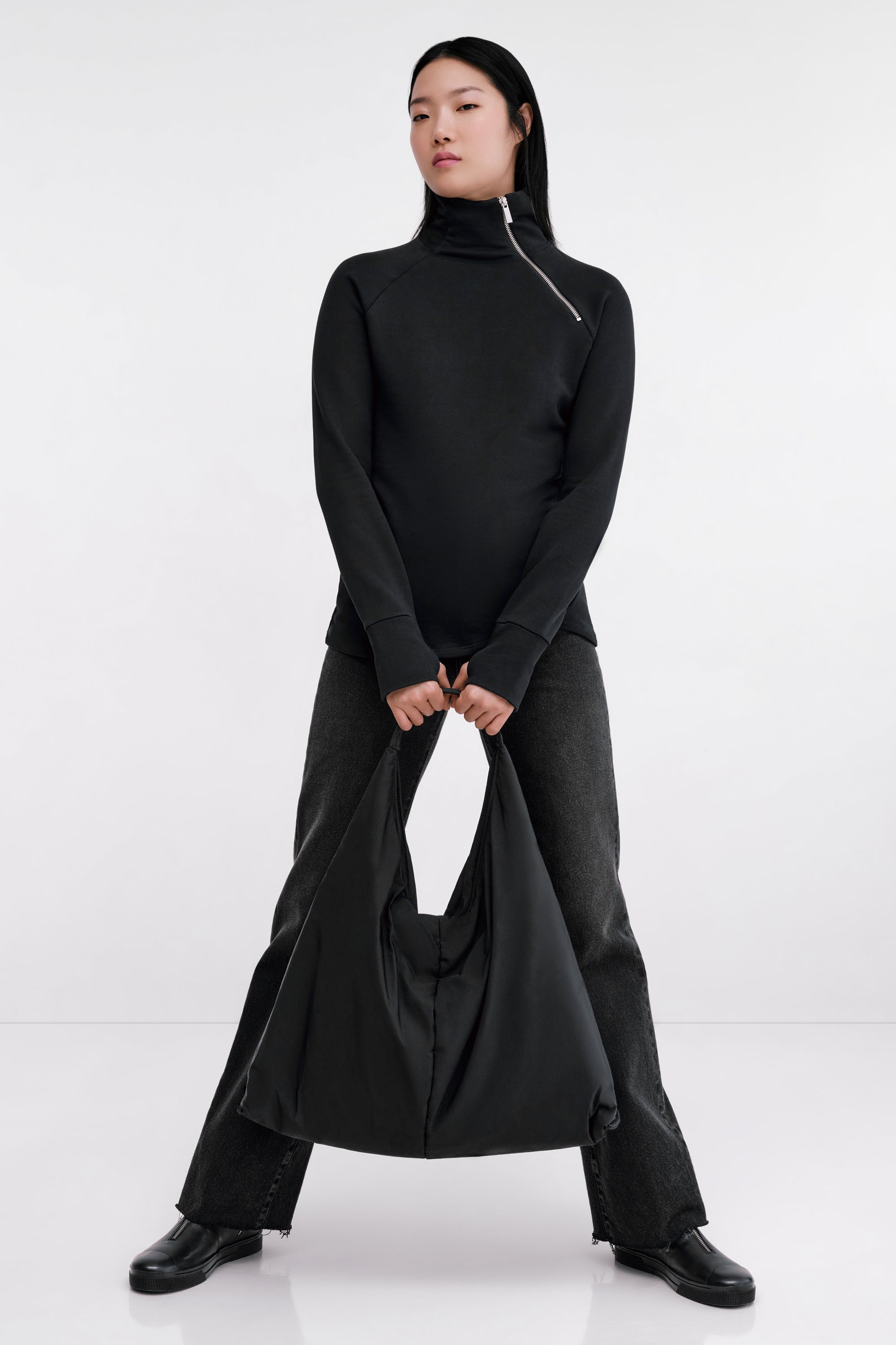 Women's Mock Neck Sweatshirt | Marcella Women's Mock Neck Sweatshirt | Marcella