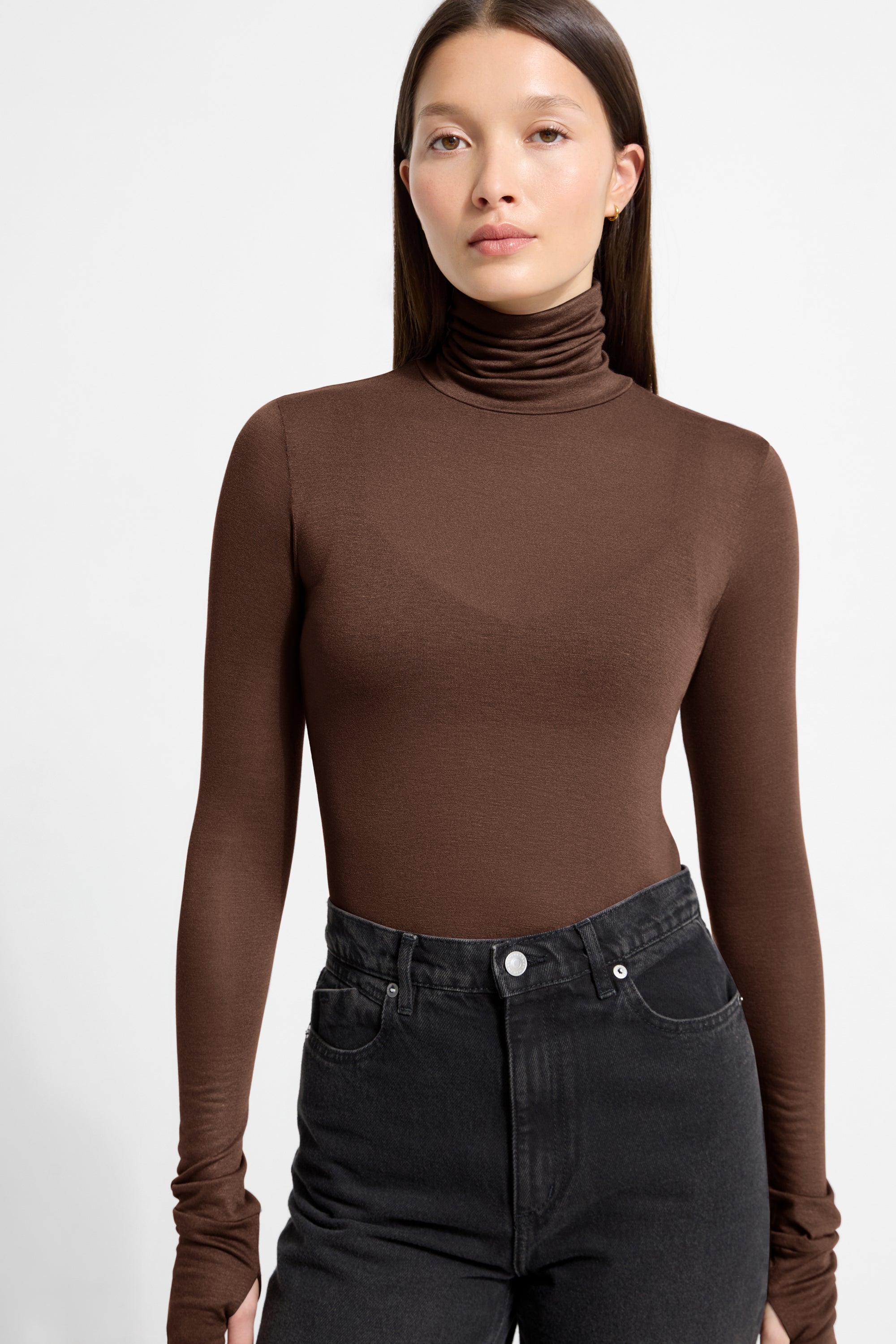 Women's Sheer Turtleneck Top | Marcella