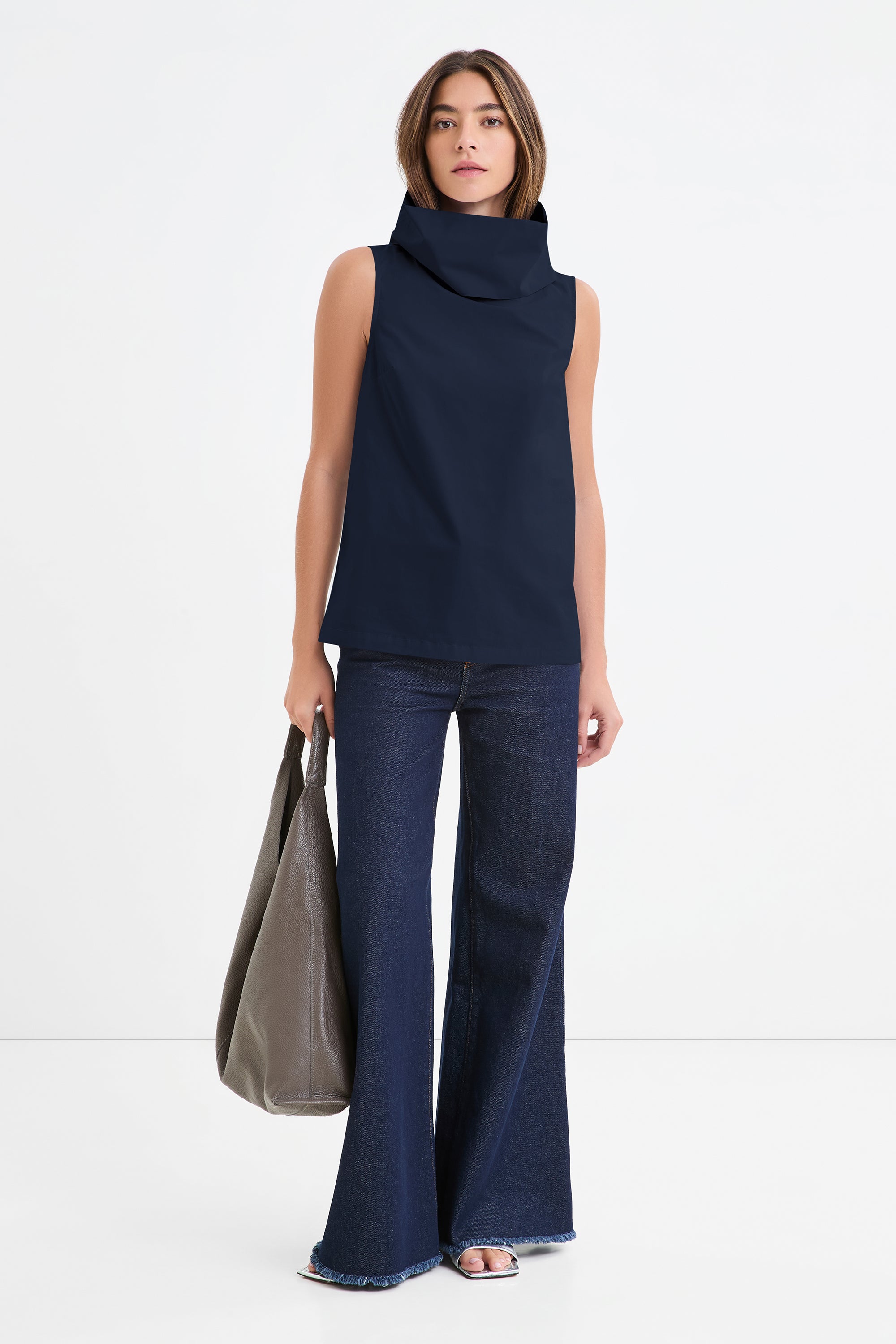 Women's Sleeveless Turtleneck Top | Marcella