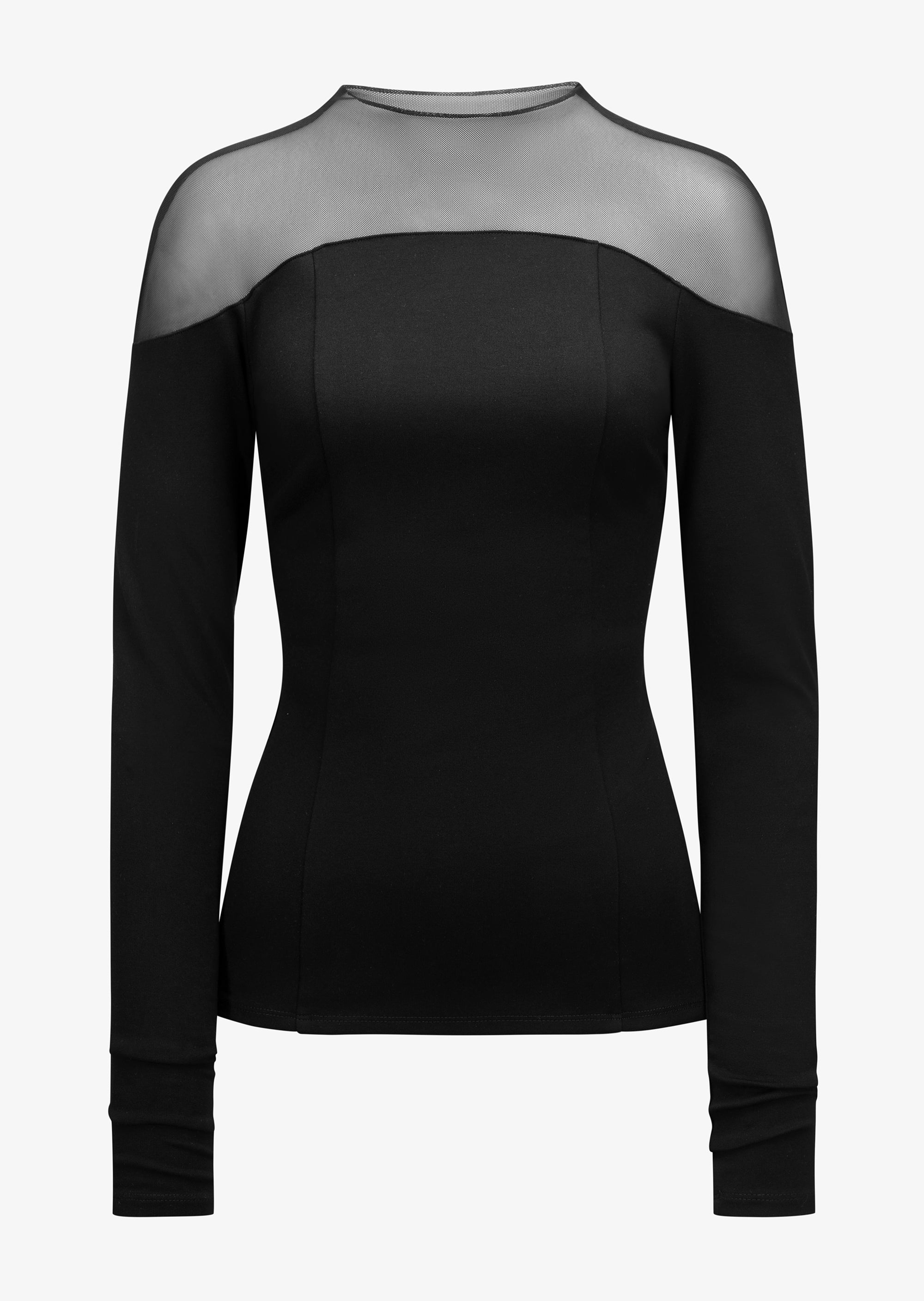 Women's European Ponte & Mesh Top - Joanna Top | Marcella