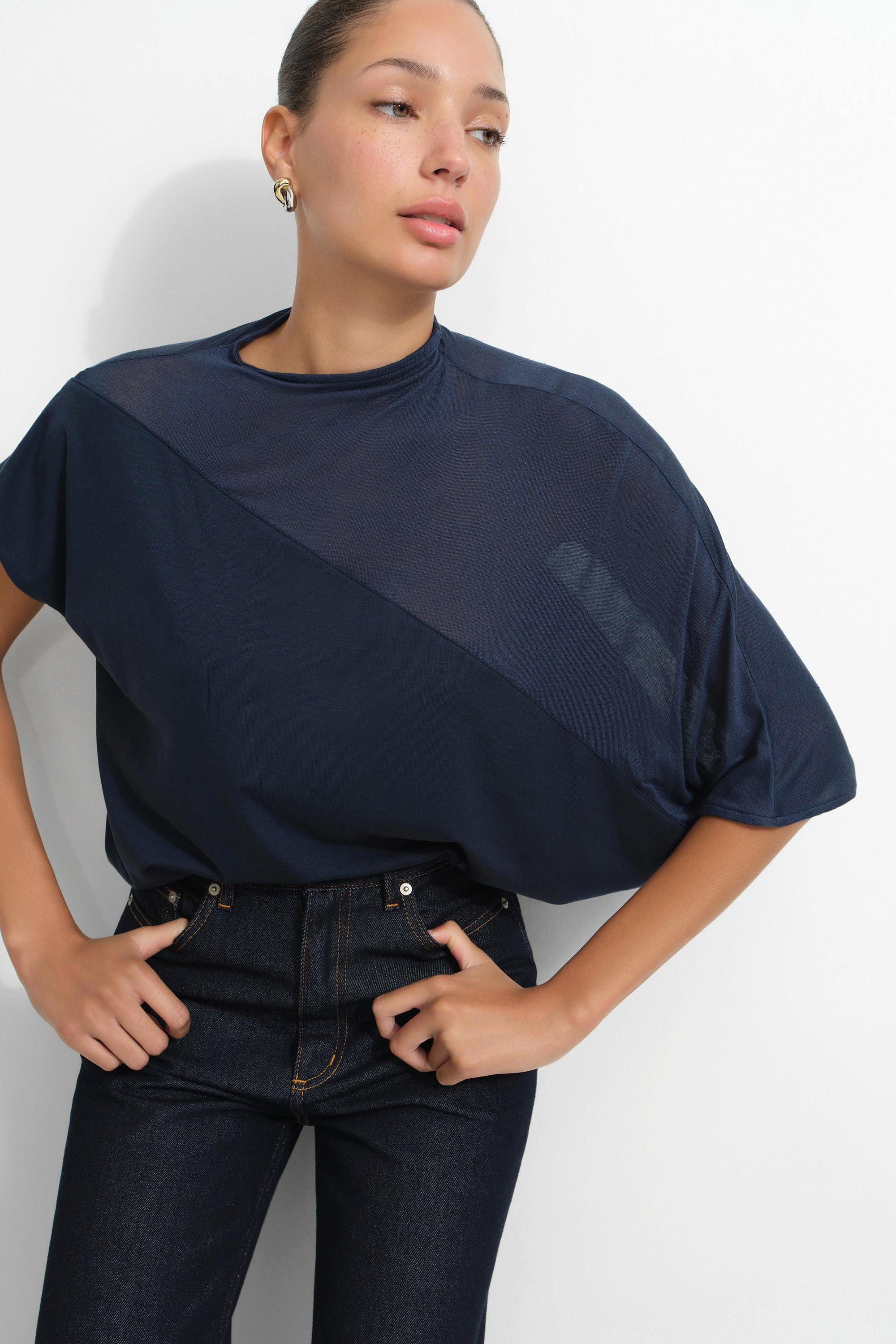 Women's Ariel Asymmetric Sheer Top | Marcella