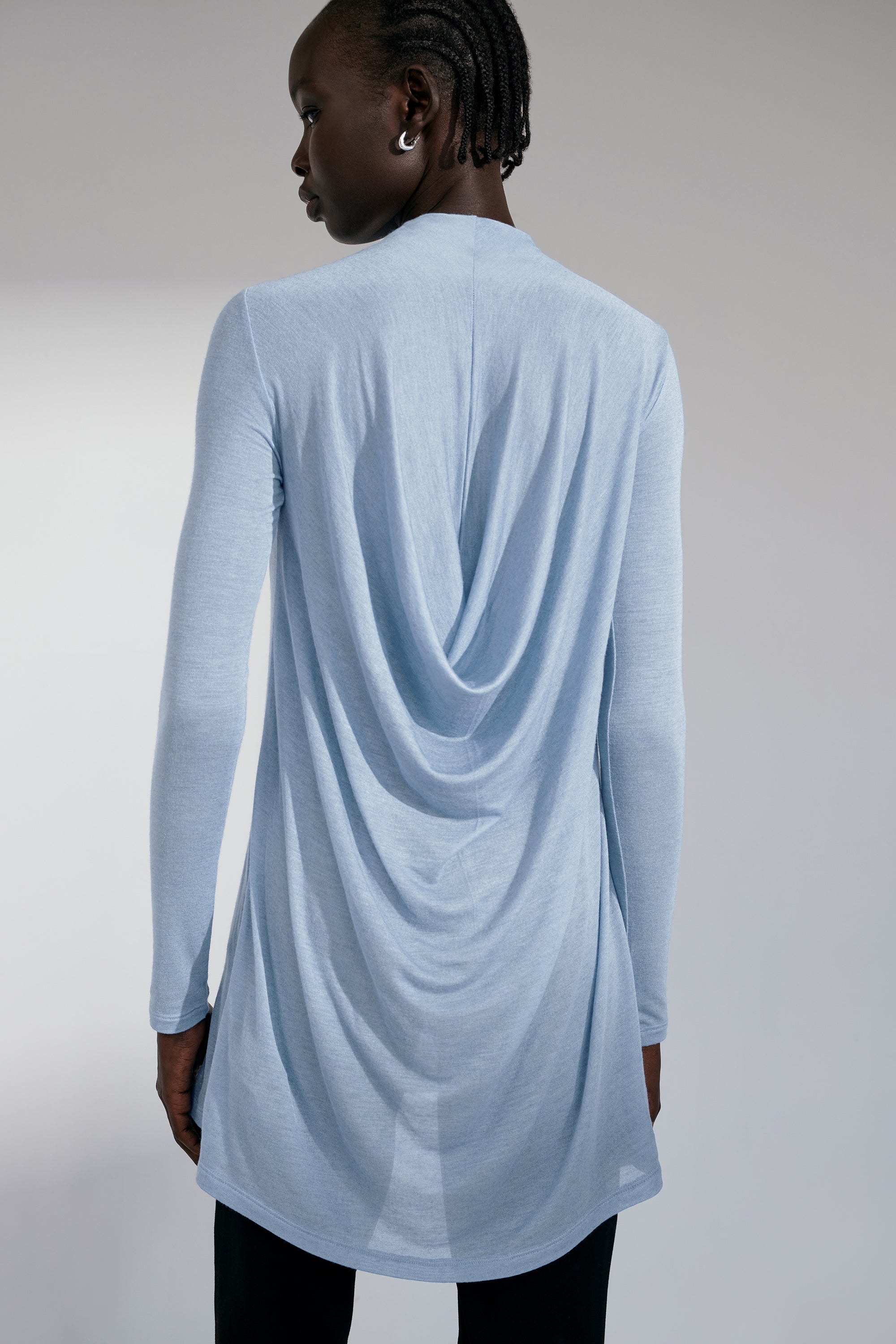 Lawson Tunic | Sheer European Jersey High-Low Tunic