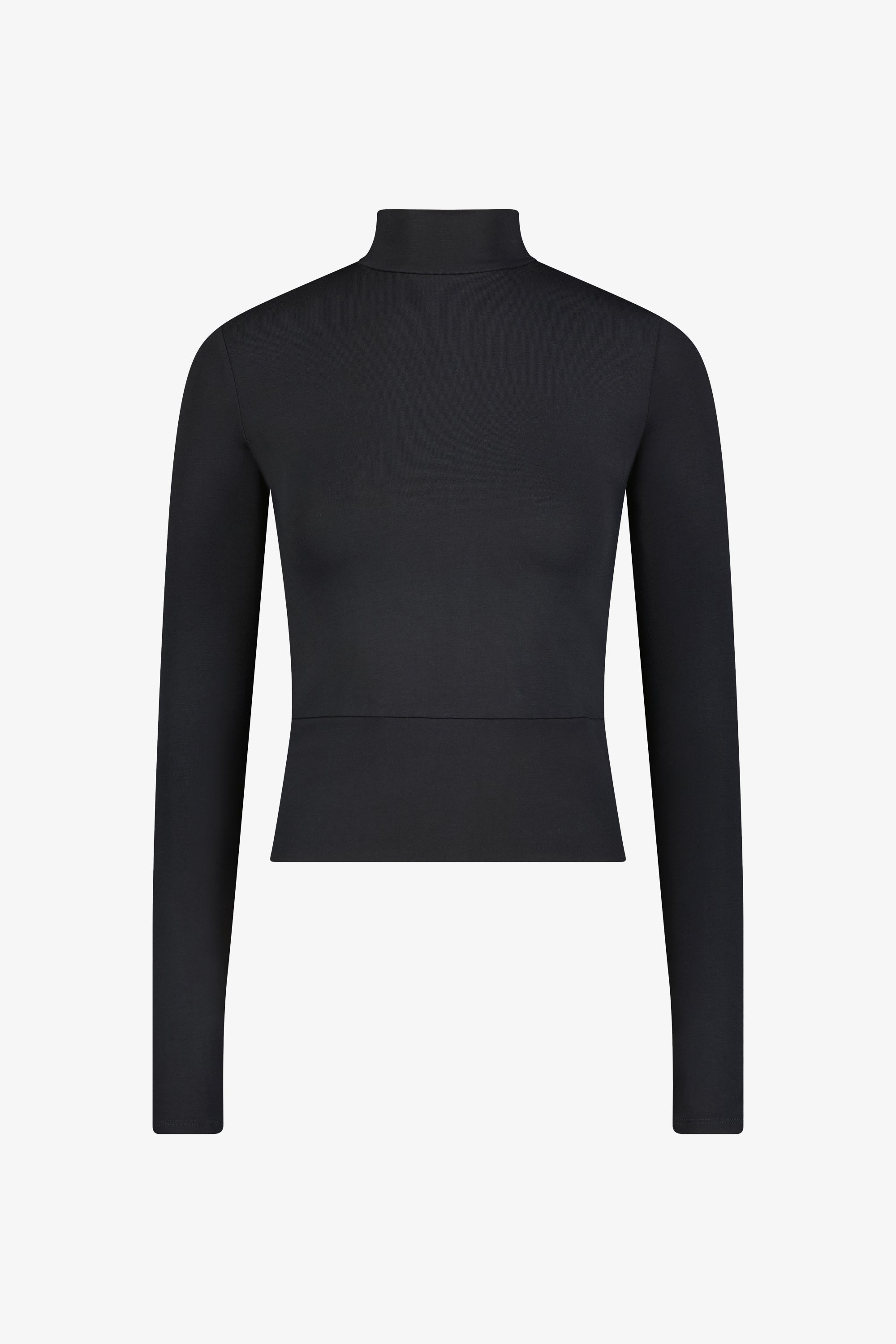 Maru Top | Black Sustainable European Jersey Mesh-Back Top