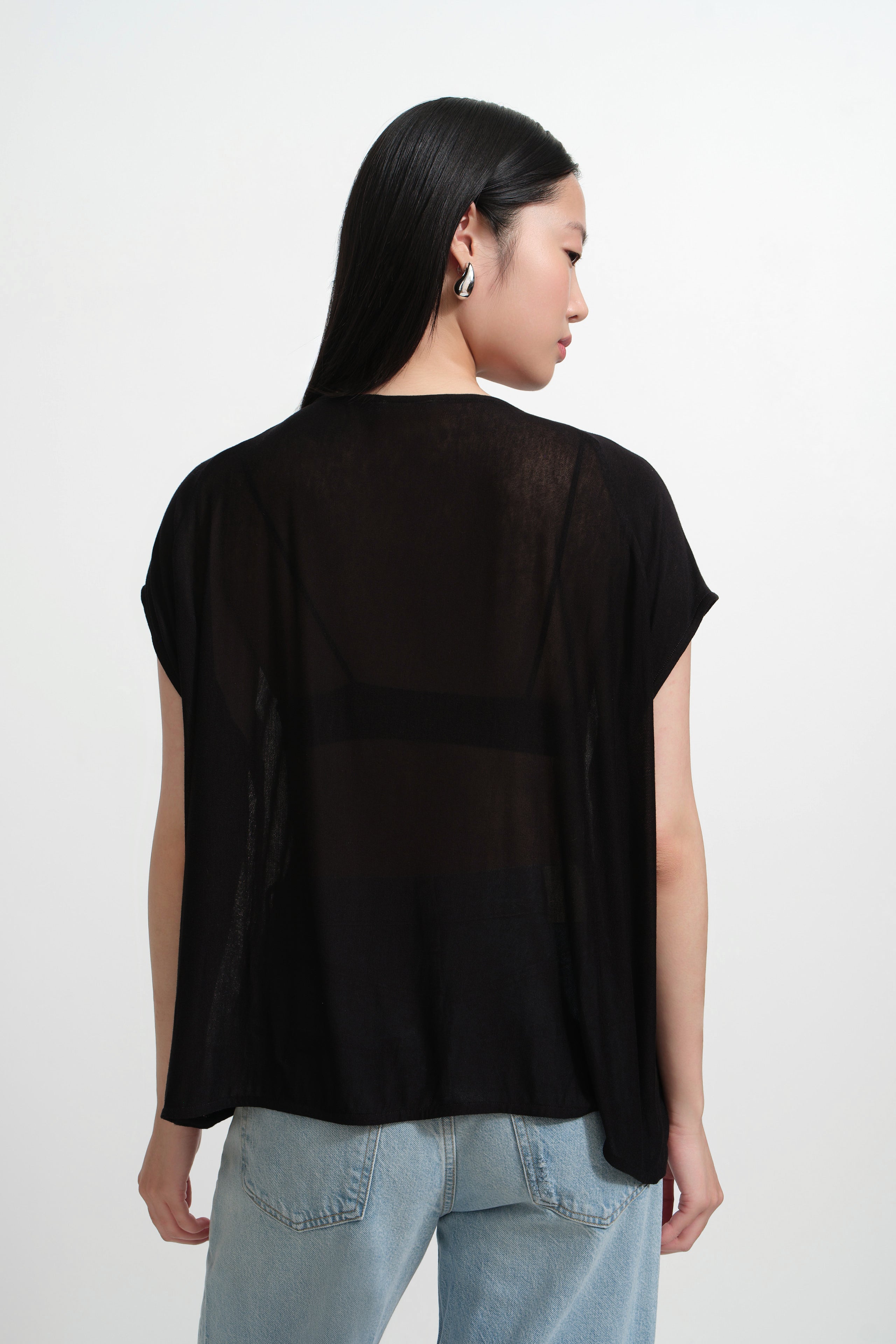 Women's Sheer Oversized Top | Marcella