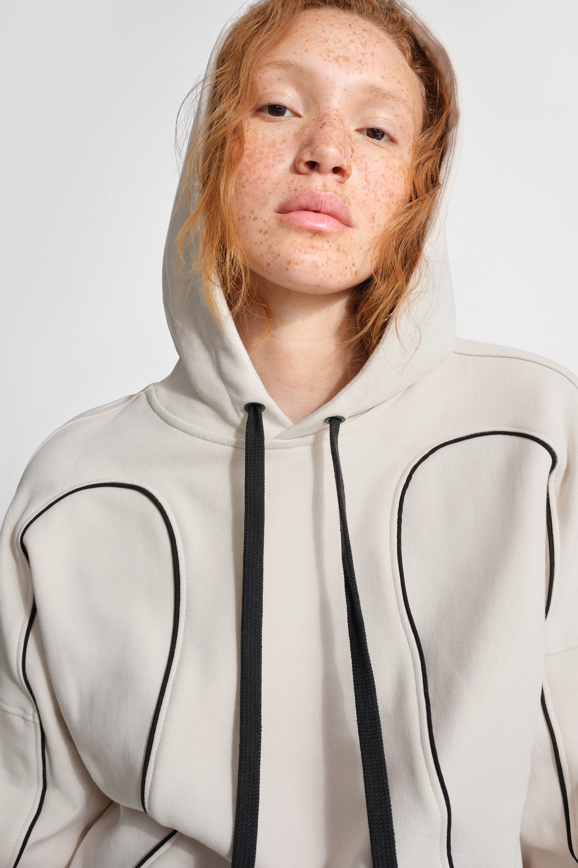 Tribeca Hoodie | Cream Midweight French Terry Zip Hoodie