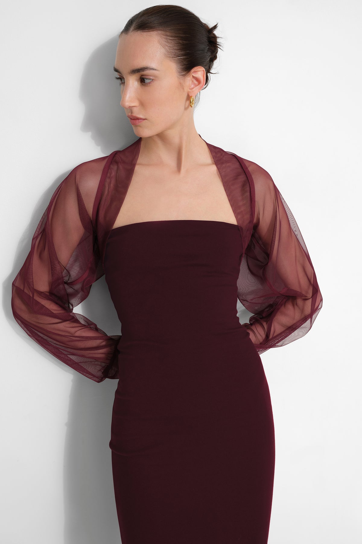 #Burgundy Mesh